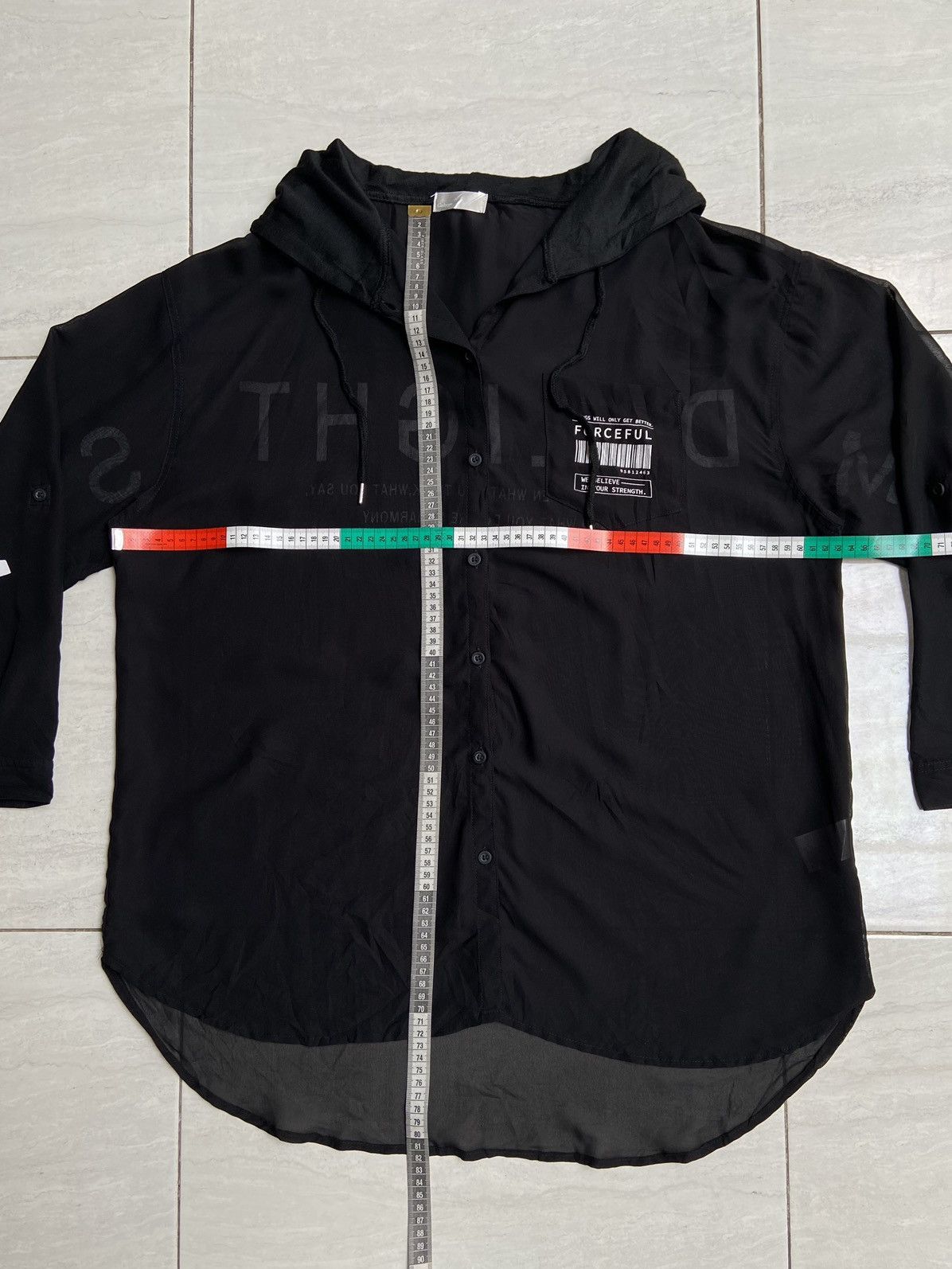 Designer × Japanese Brand GALYGE Black Mesh Hoodie/Shirt Size US XL / EU 56 / 4 - 2 Thumbnail
