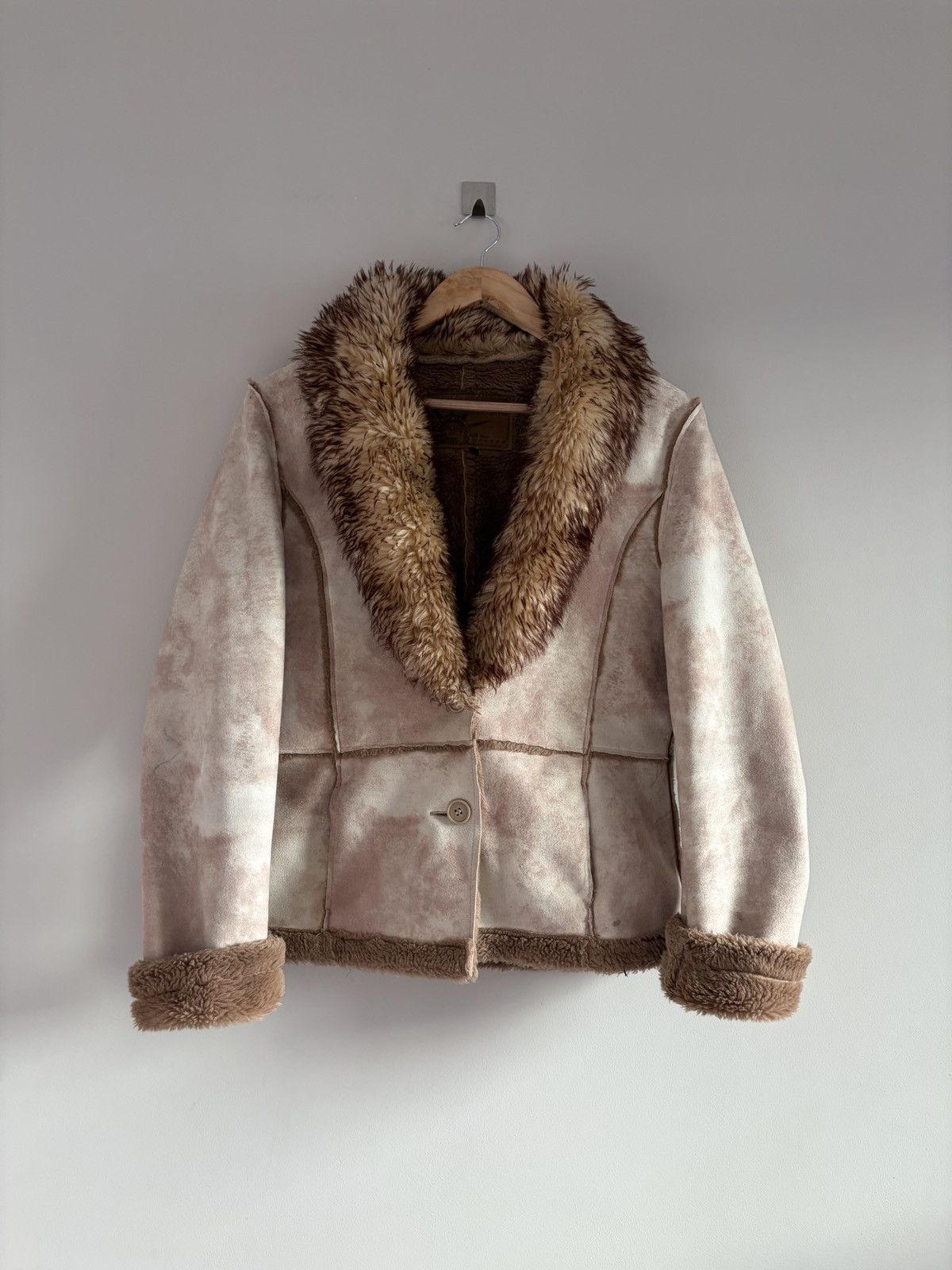 Vintage Vintage 70’s Penny Lane Faux Fur Trim Jacket Fur Trim Jacket Size S / US 4 / IT 40 - 1 Thumbnail