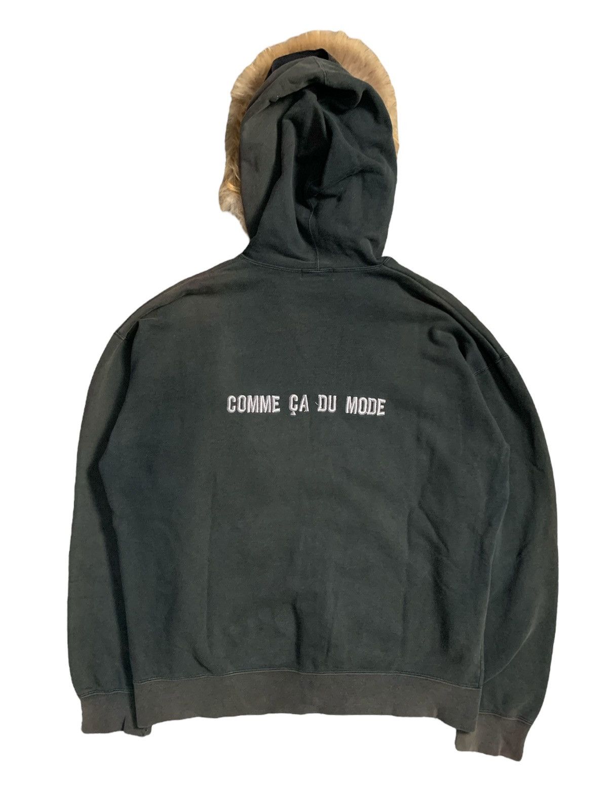 20471120 SUNFADED COMME CA DU MODE DISTRESSED FUR ZIP HOODIE Size US L / EU 52-54 / 3 - 2 Thumbnail