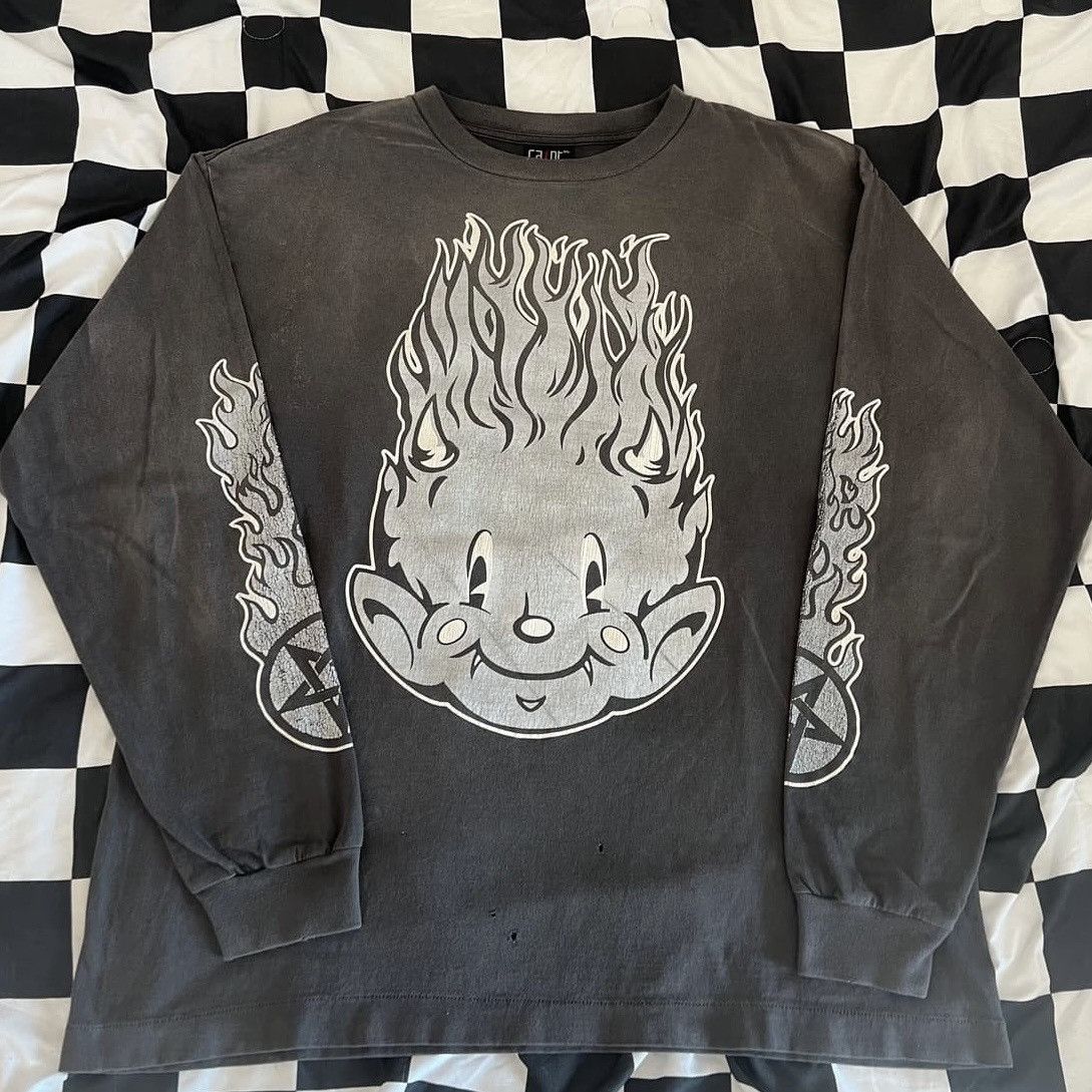Saint Michael Saint Michael Fire Baby Long Sleeve T-Shirts Size US XL / EU 56 / 4 - 1 Thumbnail