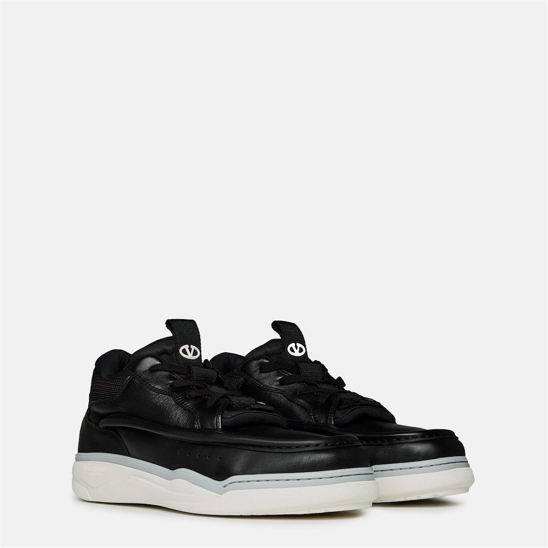 Valentino o1g2r1mq0526 Leather Sneakers in Nero Size US 9.5 / EU 42-43 - 4 Thumbnail