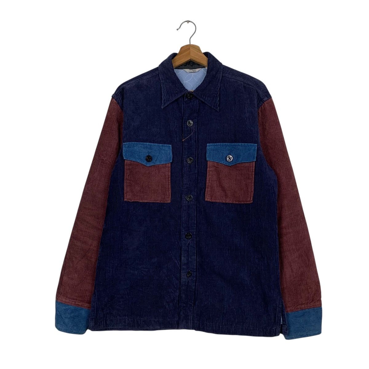 Japanese Brand Wash N Make Multicolor Corduroy Jacket Size US M / EU 48-50 / 2 - 1 Thumbnail