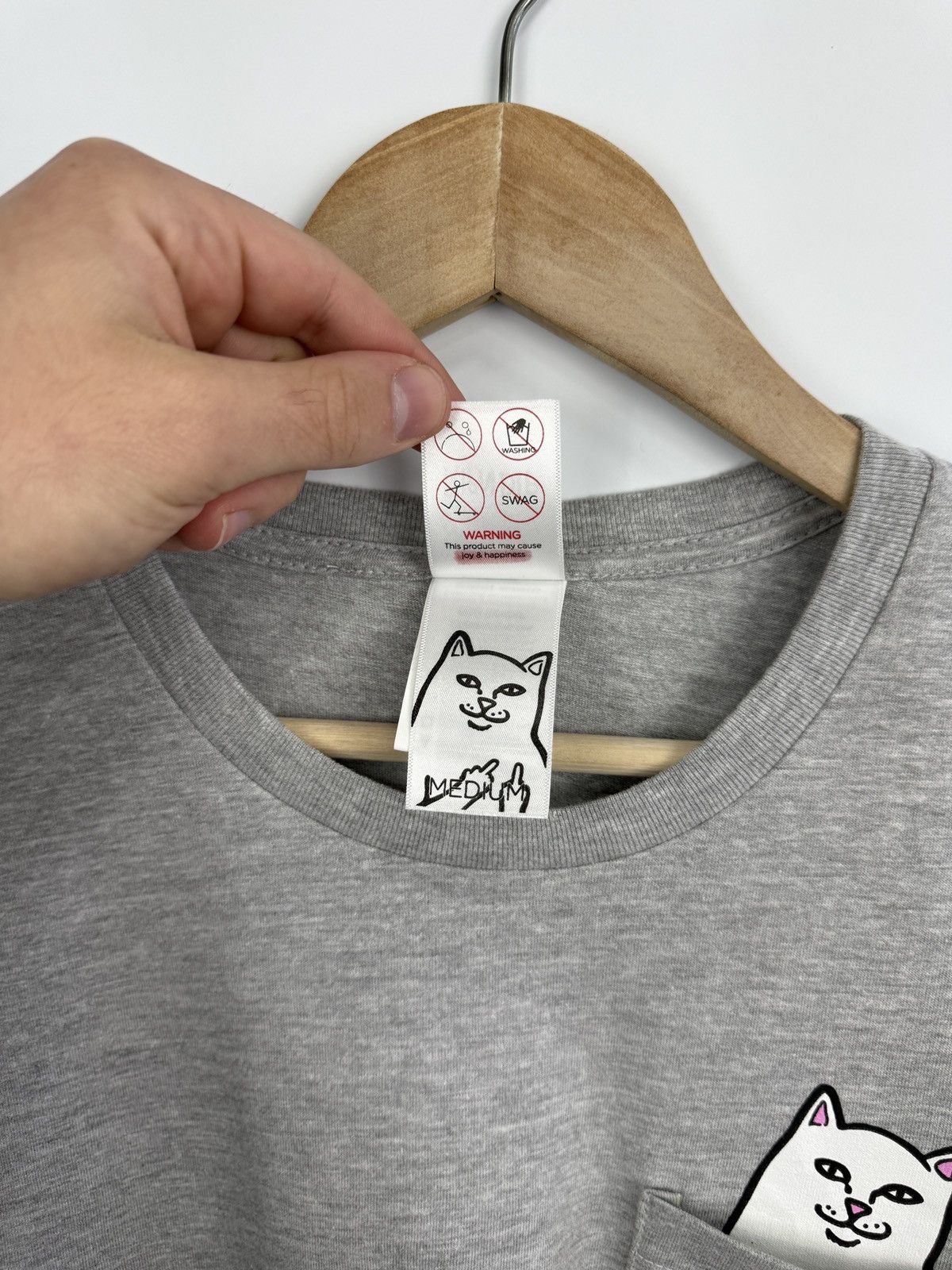RIPNDIP NWT❗️ RIPNDIP Lord Nermal Pocket T-Shirt Cat Fack Rare Size M / US 6-8 / IT 42-44 - 8 Thumbnail