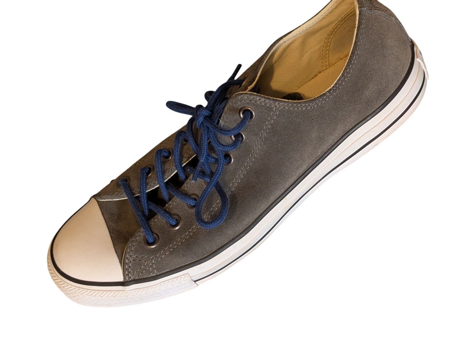 Converse Converse All Star Gray Leather Upper Low Top Shoes Men 10 Size US 10 / EU 43 - 2 Thumbnail