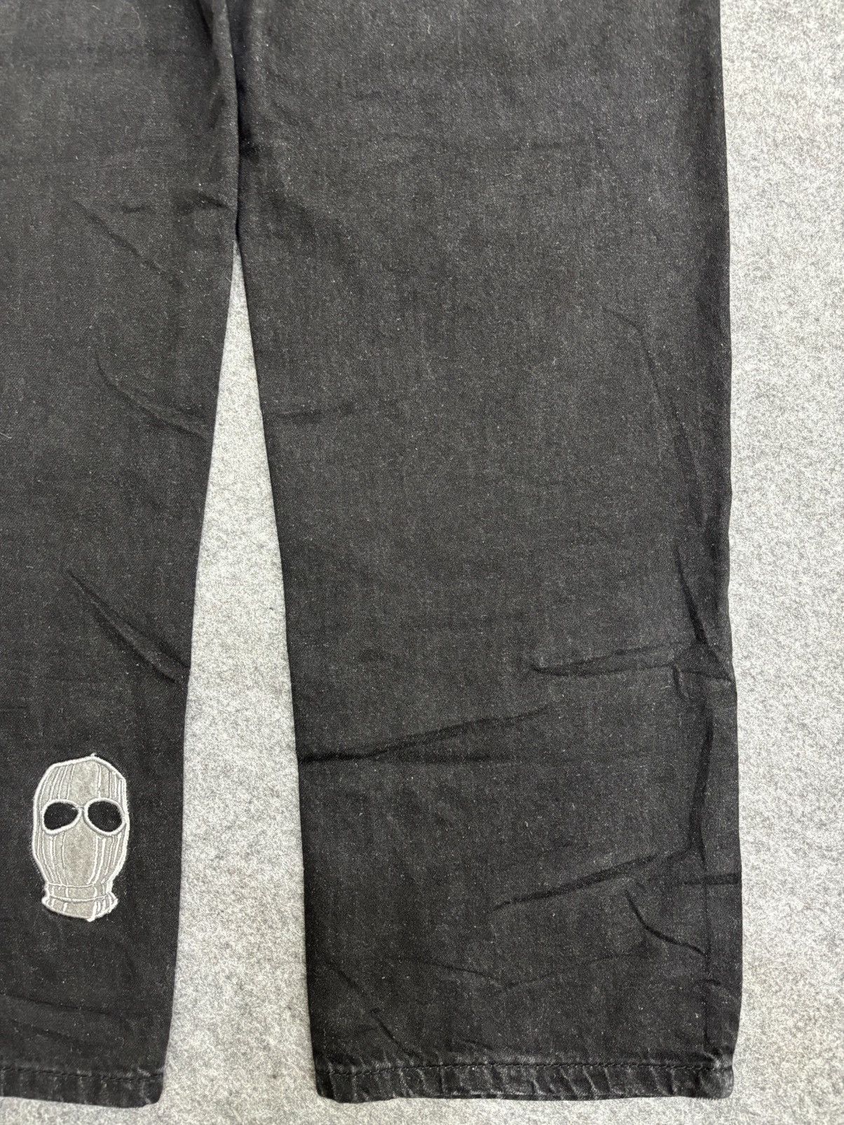 Japanese Brand 💥90s Style💥404MOB Baggy Embroidery Tapered Light Denim F602 Size US 30 / EU 46 - 14 Thumbnail