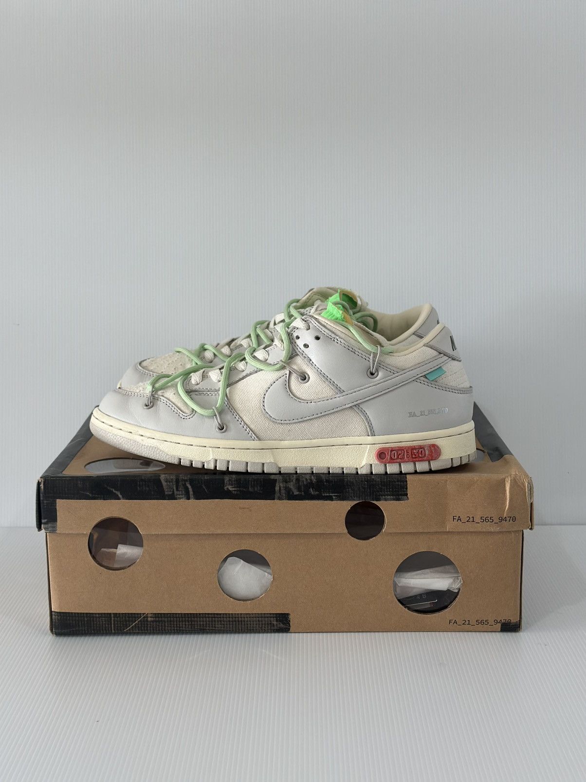 Nike × Off-White Nike x Off White Dunk Low Lot 7 of 50 Size US 10 / EU 43 - 3 Thumbnail