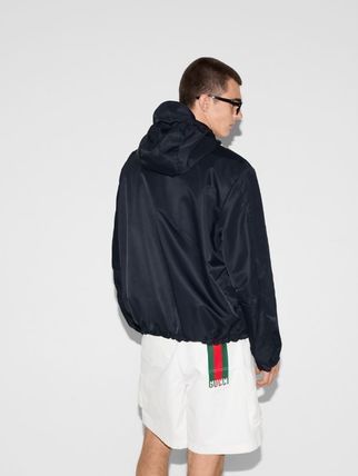 Gucci o1mt1gz0226 Nylon Twill Jacket With Patch In Dark Blue Size US M / EU 48-50 / 2 - 3 Thumbnail