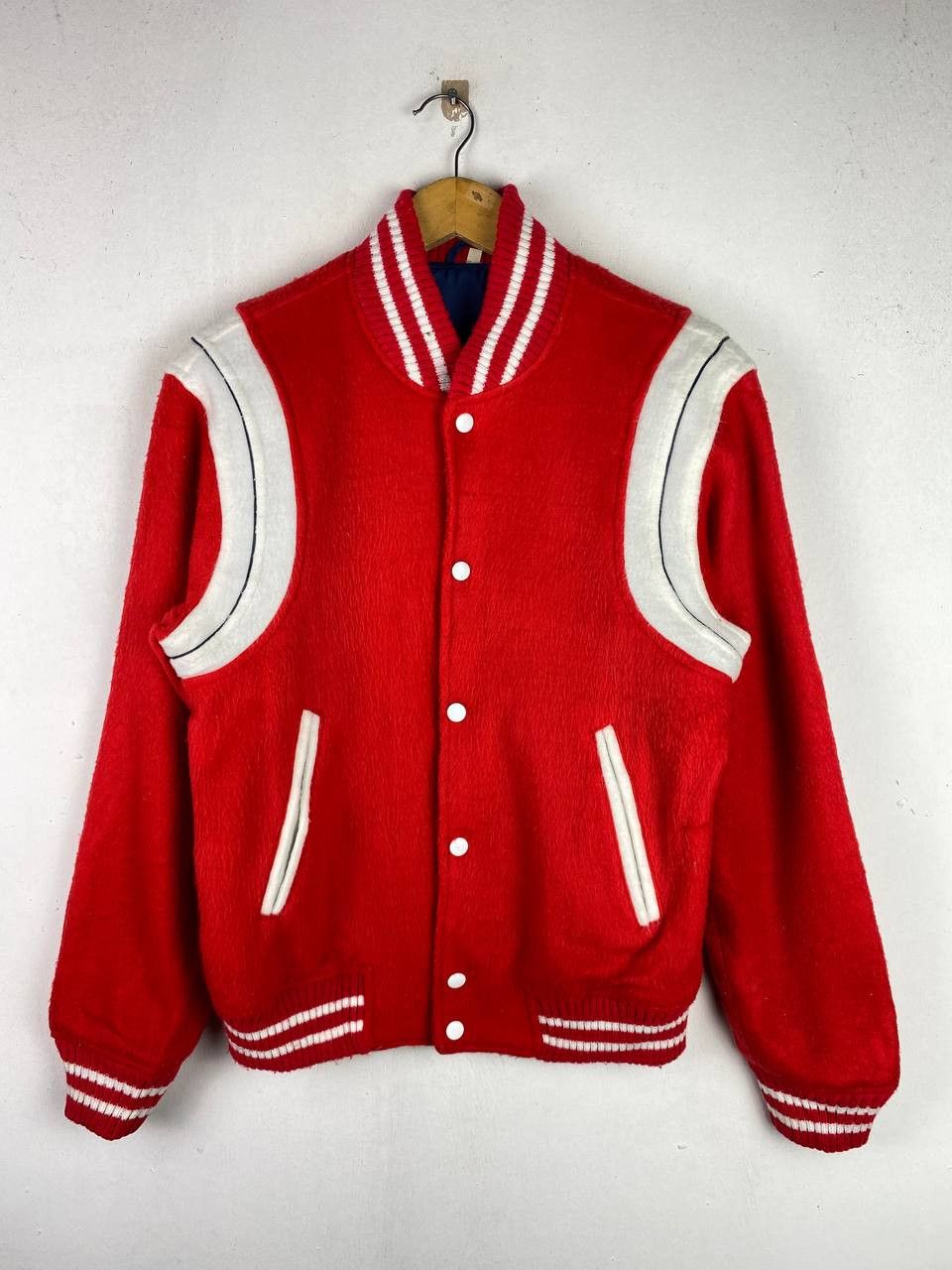 vintage japanese brands wool varsity jacket nice design