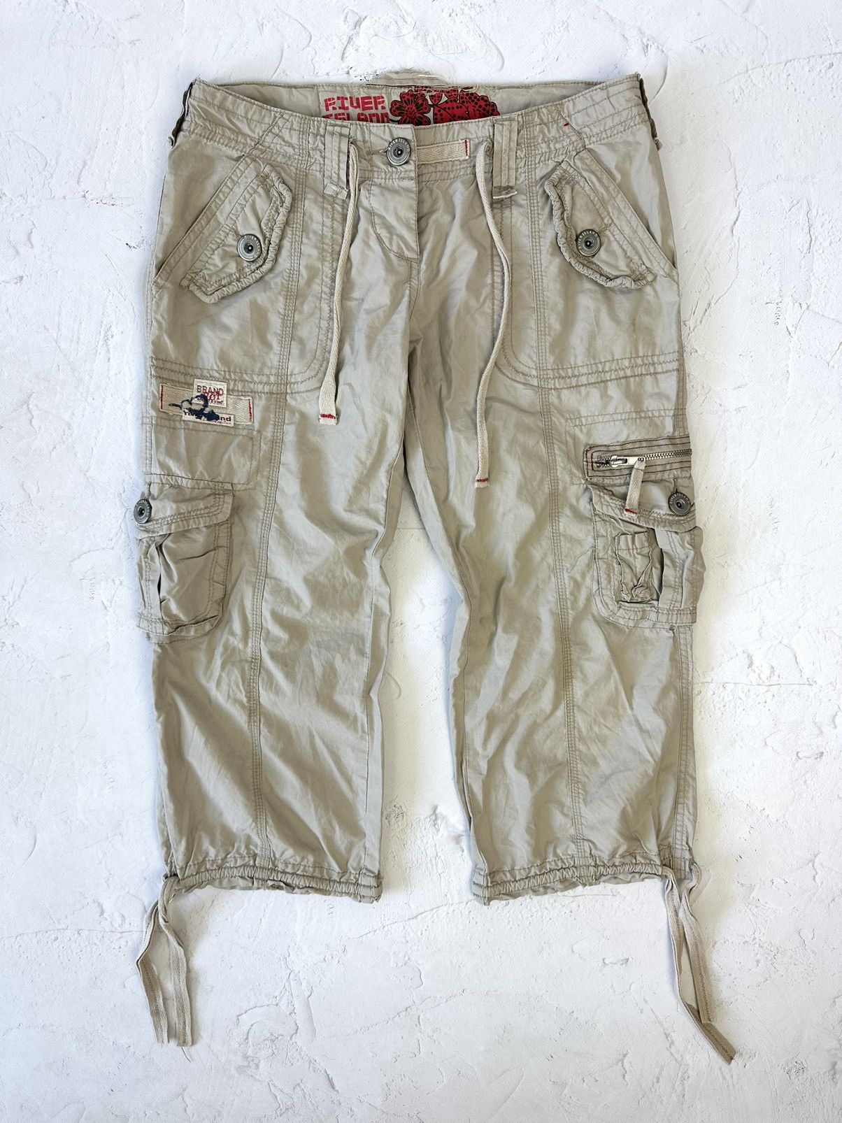 If Six Was Nine × Japanese Brand × Vintage Y2K Vintage Cargo Beige Breeches Size 27" / US 4 / IT 40 - 1 Thumbnail