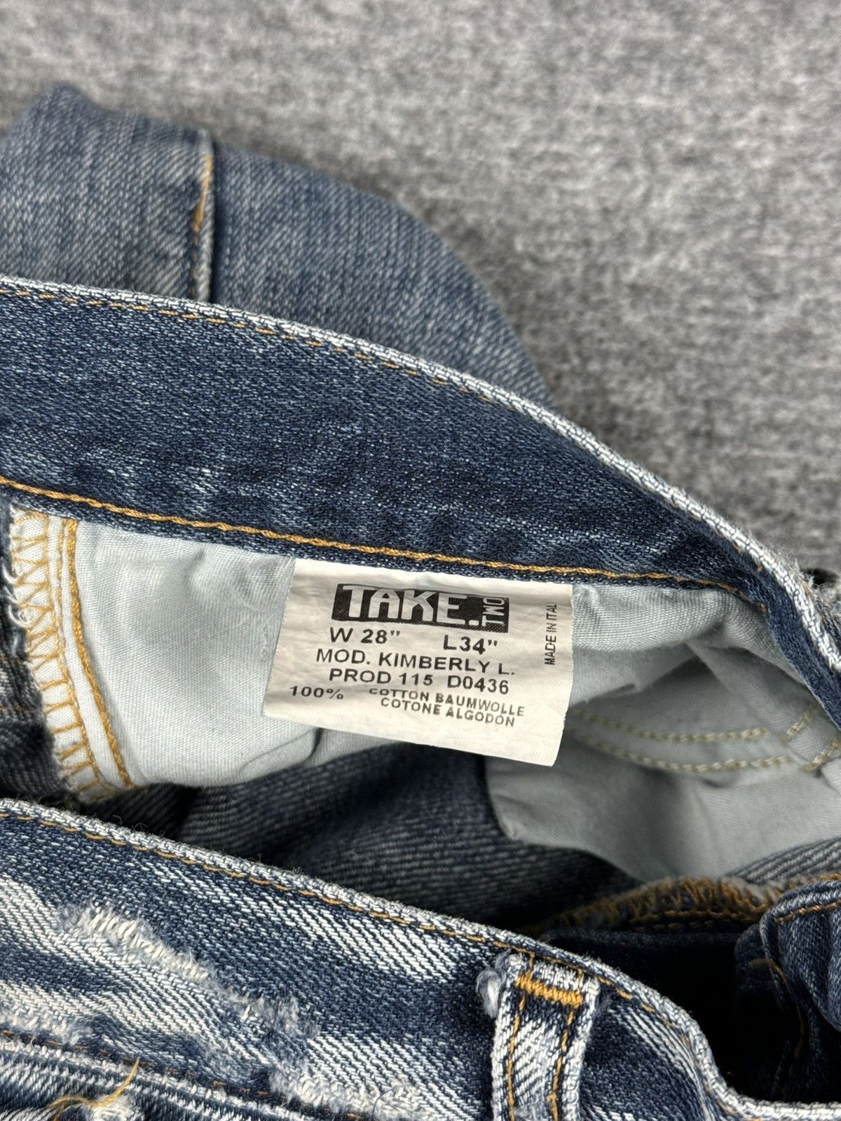 Other Distressed denim straight fit denim pants W28 L34 Size US 28 / EU 44 - 10 Thumbnail