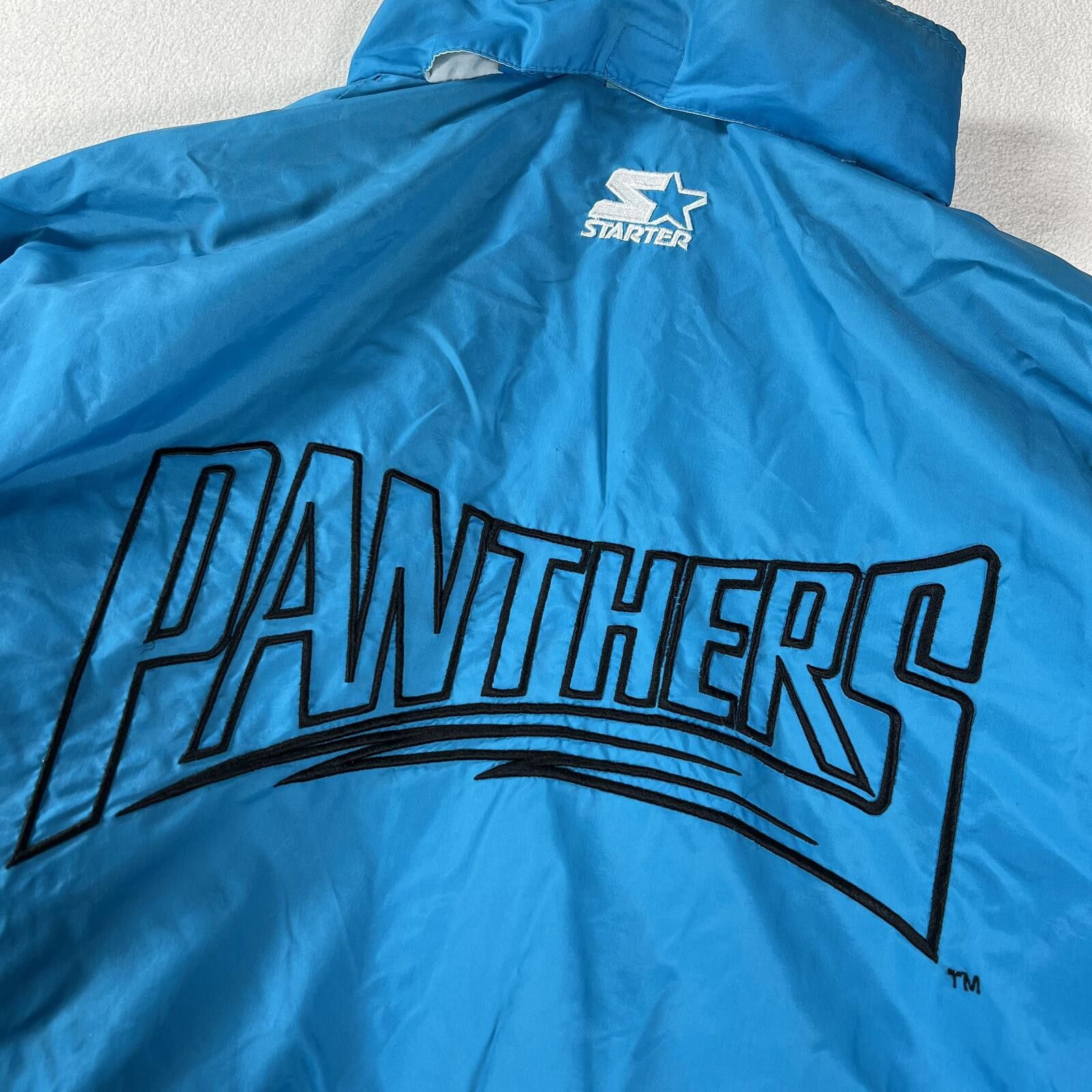 Starter Vintage 90s Starter Carolina Panthers NFL Zip Up Jacket Size US XL / EU 56 / 4 - 3 Thumbnail