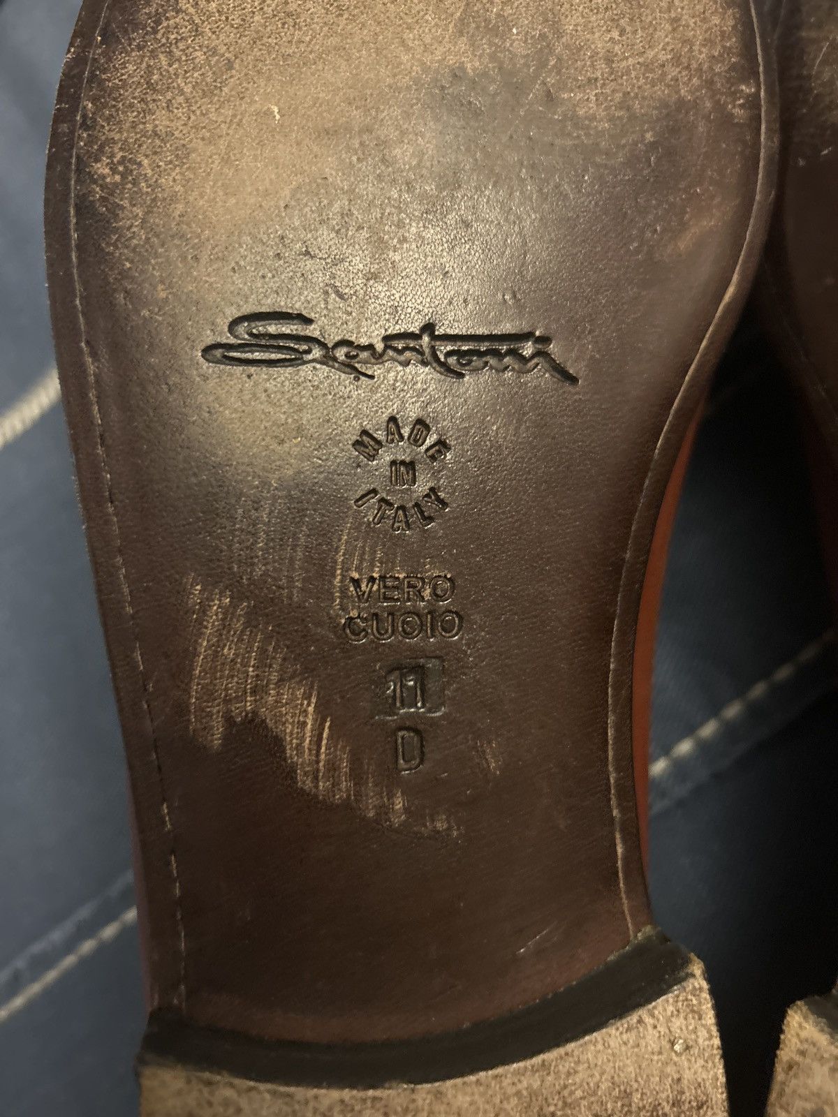 Santoni Santoni Authentic Italian Leather Loafers Size US 11 / EU 44 - 4 Thumbnail