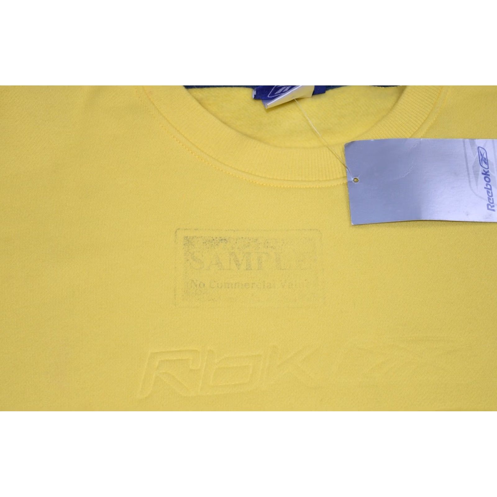 Reebok VINTAGE Reebok Crewneck Sweatshirt Large USA Banana Yellow Sample NWT 2006 Size US L / EU 52-54 / 3 - 2 Thumbnail