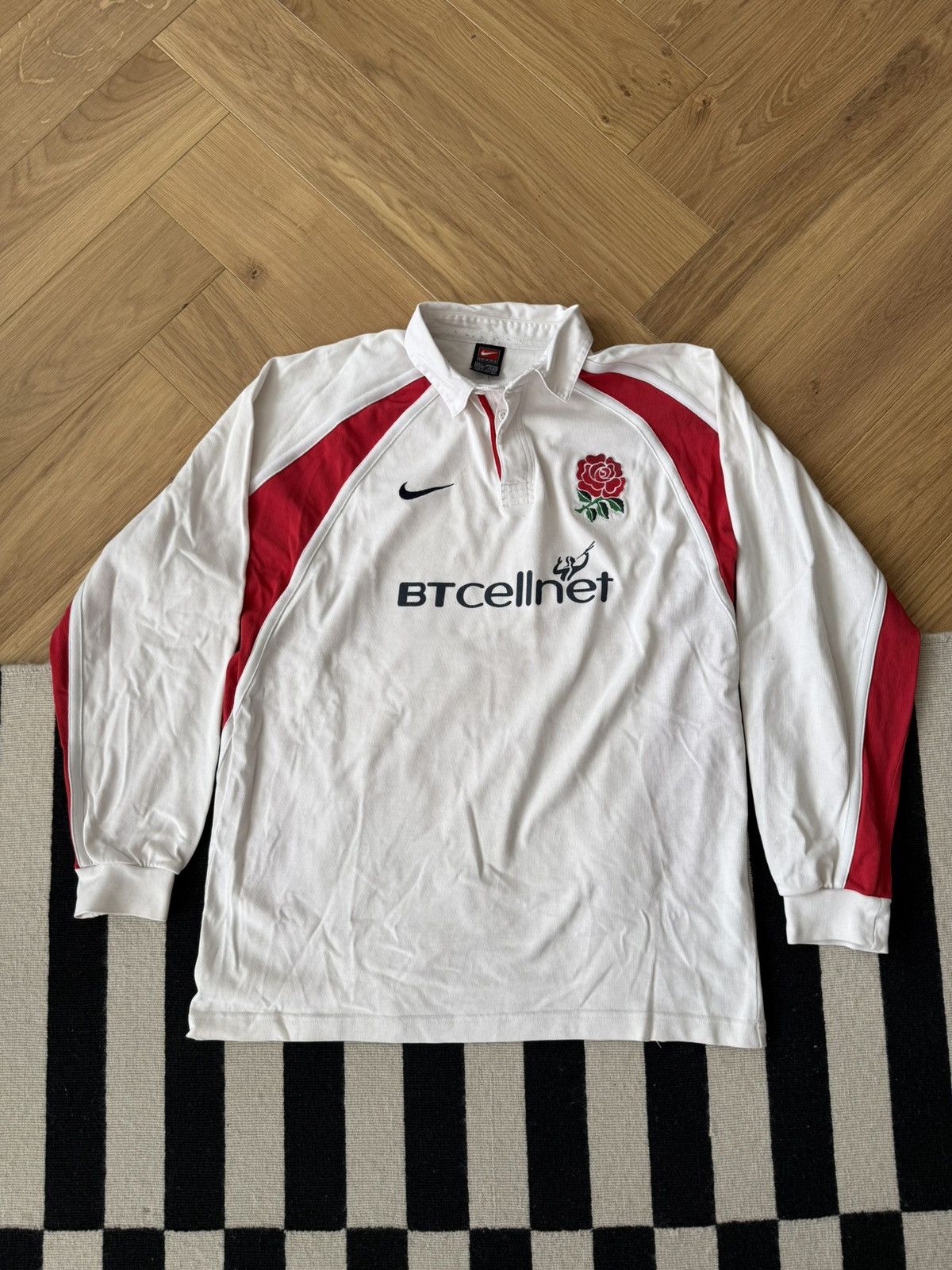 Nike Nike Classic England Rugby Union home shirt 2001–2002 Size US L / EU 52-54 / 3 - 2 Thumbnail