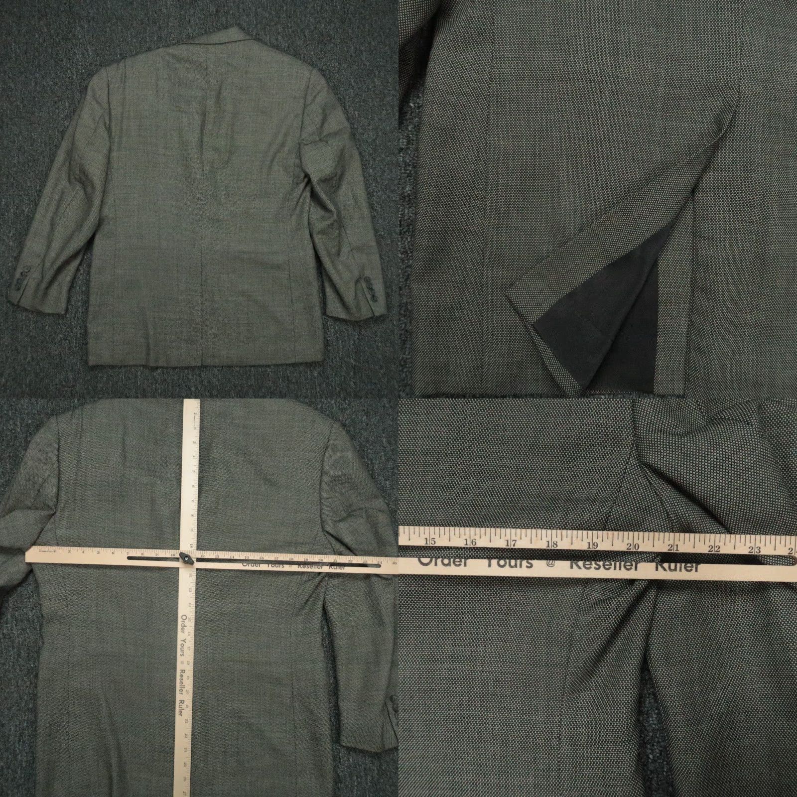 Polo Ralph Lauren VINTAGE Polo Ralph Lauren Blazer 40 Regular Gray Wool Blend Sport Coat Business Casual Mens Size US L / EU 52-54 / 3 - 8 Thumbnail