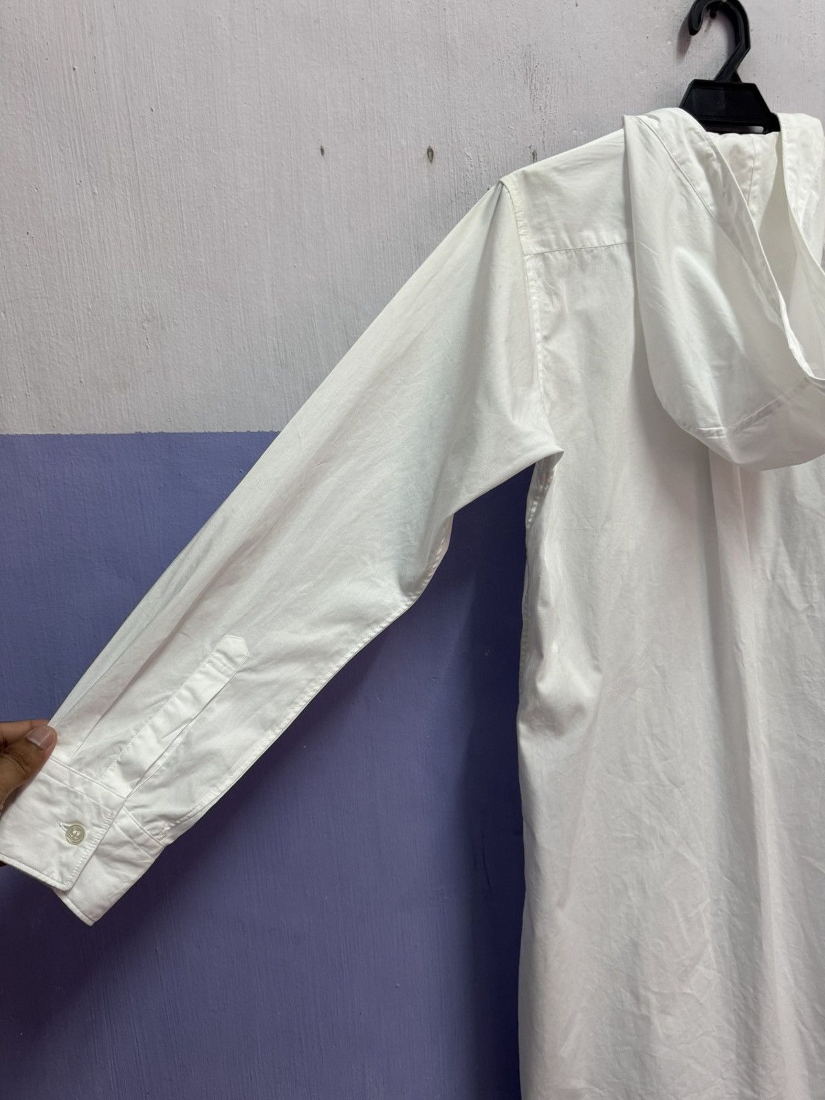 Comme des Garcons COMME des GARCONS Cotton Hooded Long Shirt Size S Size US S / EU 44-46 / 1 - 15 Thumbnail
