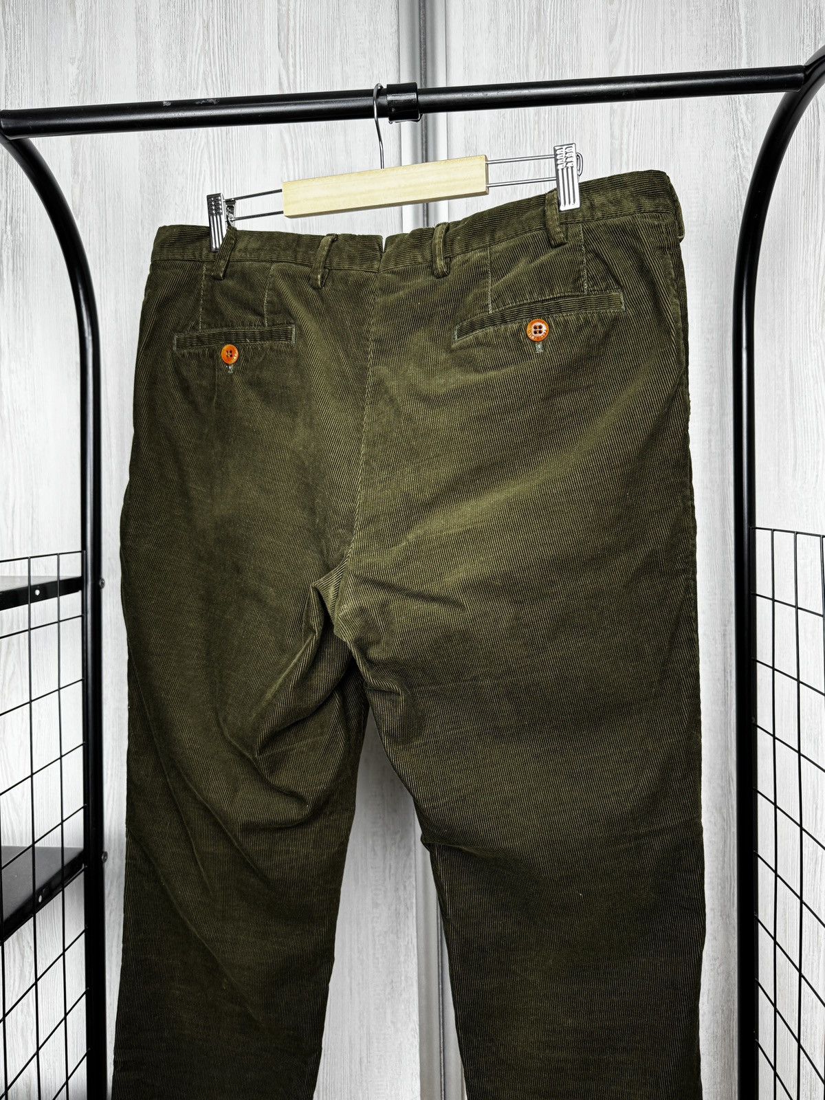 Other Pelikamo Zurich Khaki Green Corduroy casual tailored pants Size US 36 / EU 52 - 7 Thumbnail