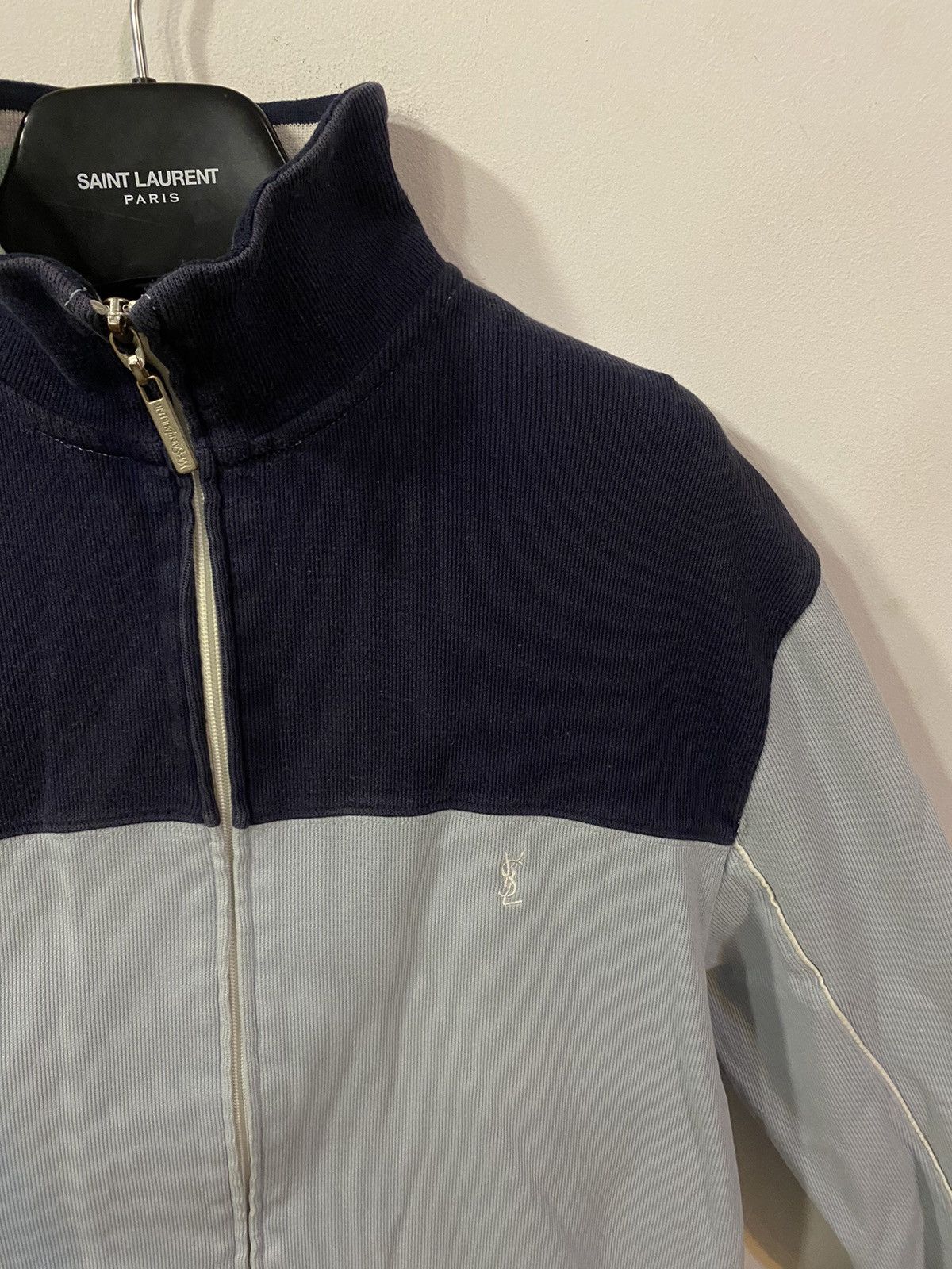 Yves Saint Laurent Blue YSL Sweatshirt Zip YSL Jacket YSL Sweater Size US M / EU 48-50 / 2 - 9 Thumbnail