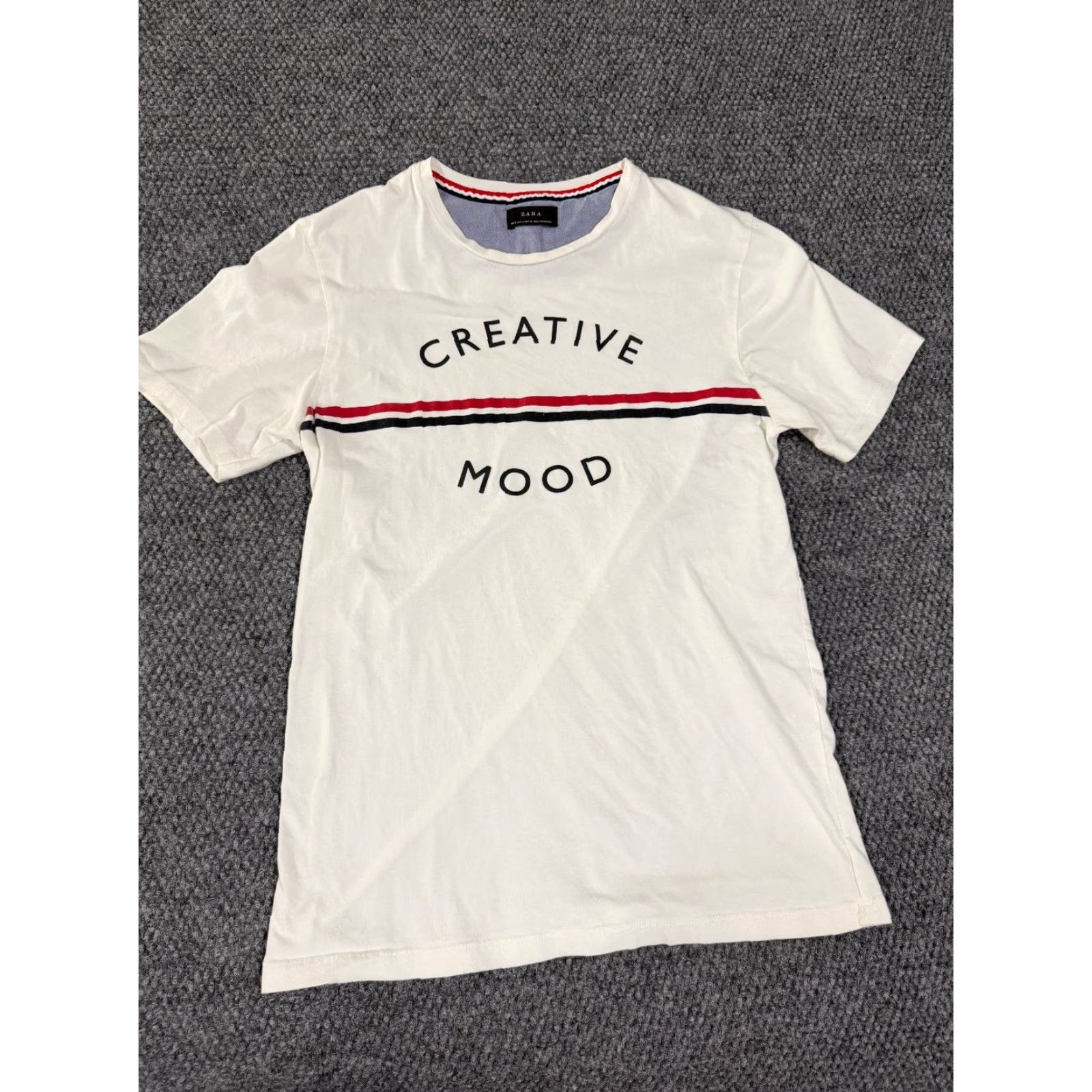 Zara Zara T Shirt Mens Small White Creative Mood Graphic Tee City Crew Neck Short Sleeve Cotton Knit Regular Size US S / EU 44-46 / 1 - 2 Thumbnail