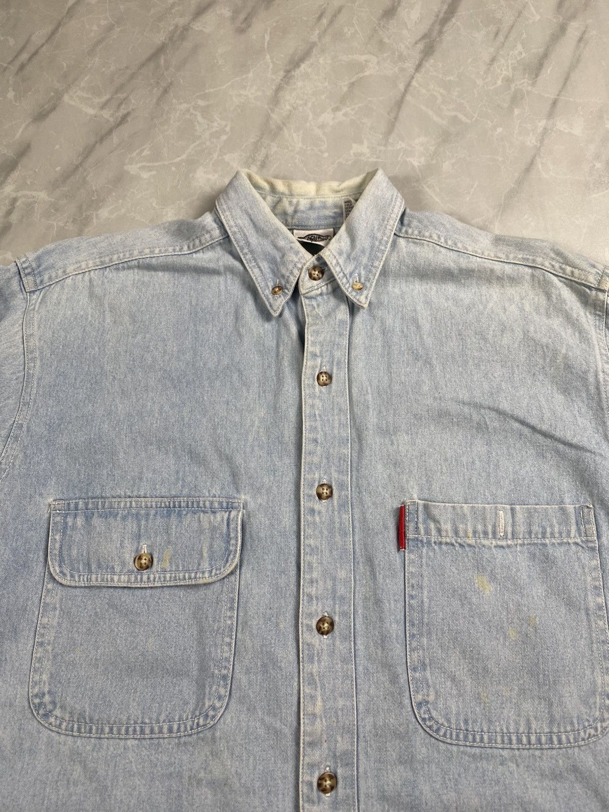 Warner Bros Rare Vintage 1994 Acme Looney Tunes Denim Overshirts Size US M / EU 48-50 / 2 - 7 Thumbnail