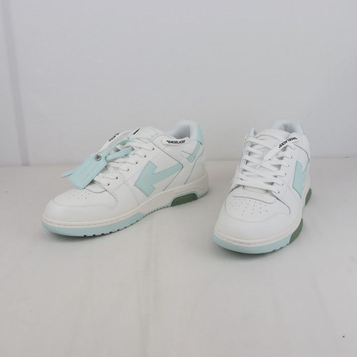Off-White o1rshd1 Out of Office Calf Leather Sneakers in White Mint Size US 13 / EU 46 - 7 Thumbnail