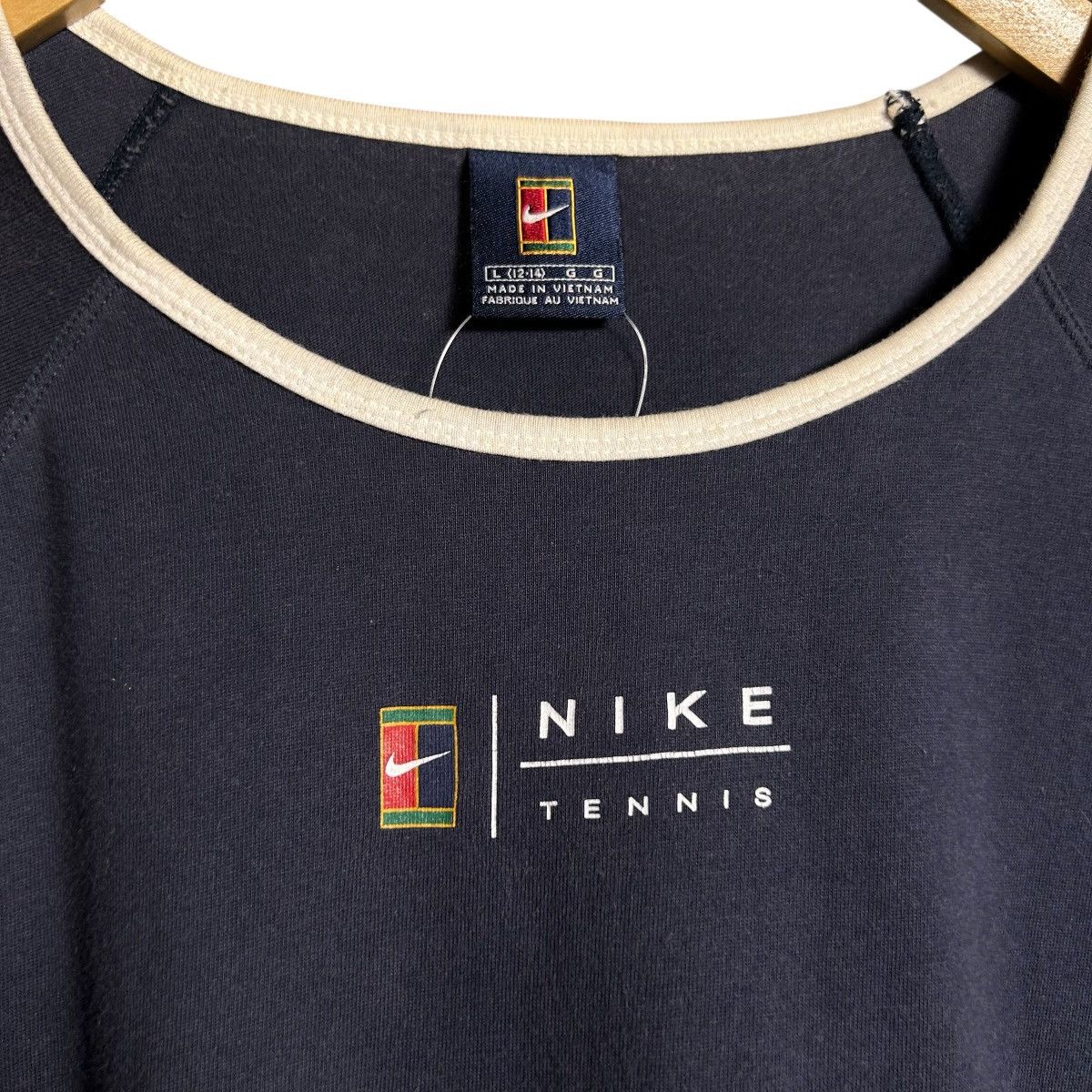 Nike Nike Tennis Swoosh Logo T-Shirt Size L / US 10 / IT 46 - 3 Thumbnail