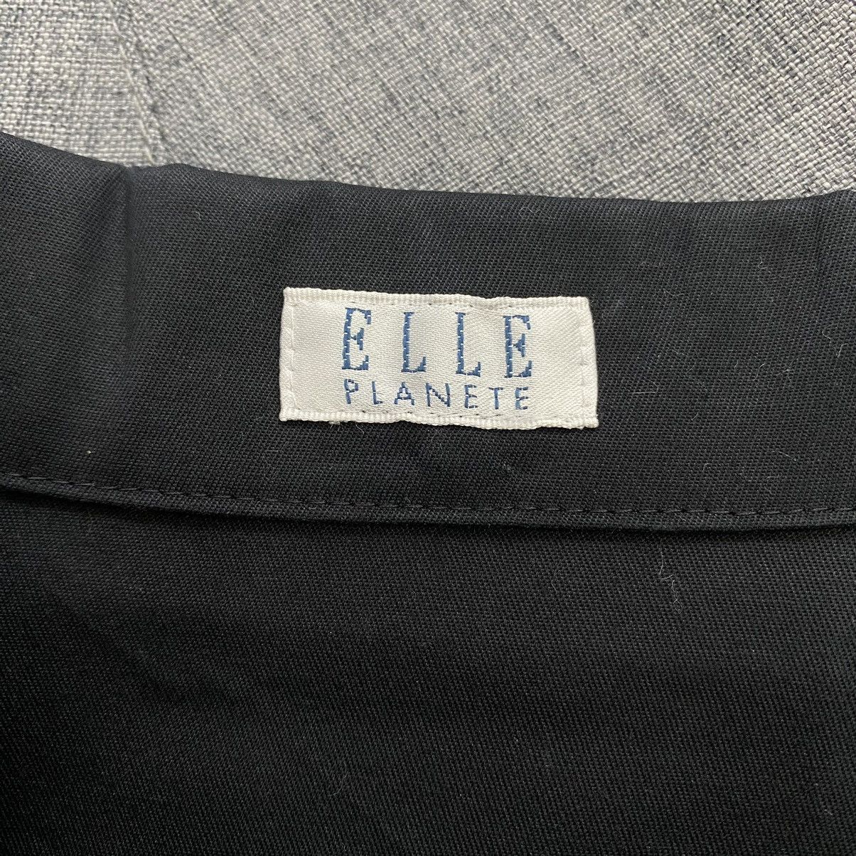 Other ELLE PLANETE Italian Designer Button Up Short Black Coat Size S / US 4 / IT 40 - 5 Thumbnail