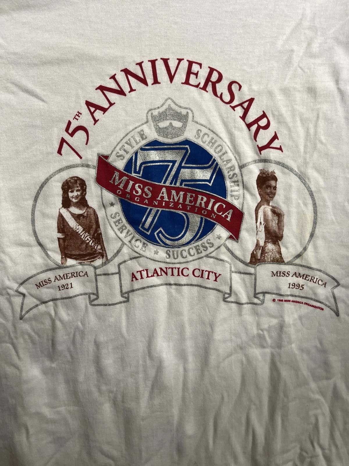 Fruit Of The Loom VTG Miss American T-shirt 75th Anniversary 1995 Tee XL Size US XL / EU 56 / 4 - 3 Thumbnail
