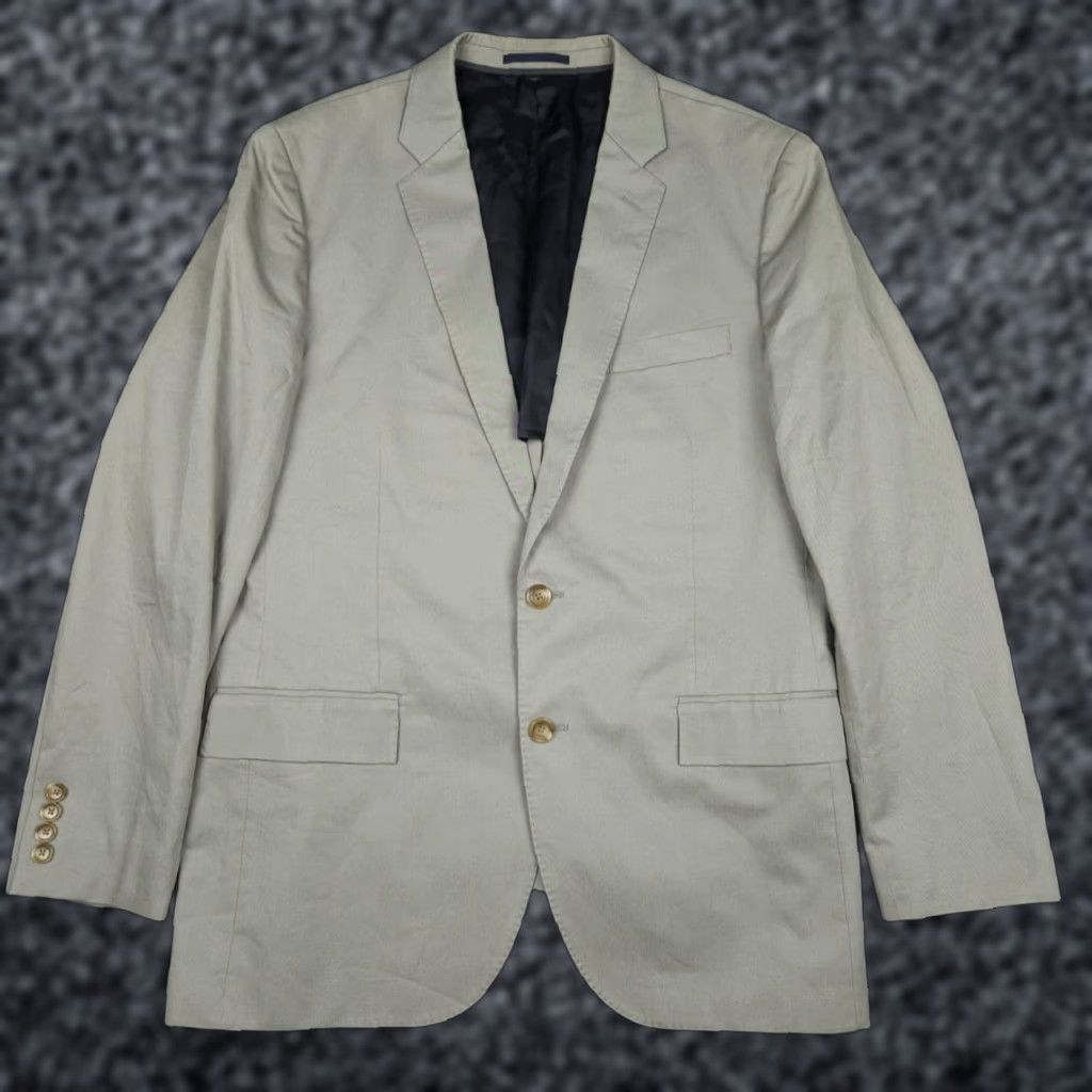 J.Crew JCrew Ludlow Blazer Jacket Men 42R Gray 2-Button Cotton Slim Single-Breasted Blazer Size 42R - 1 Thumbnail