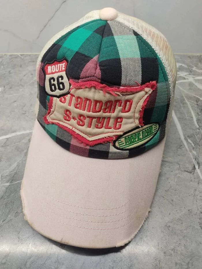 Japanese Brand Vintage Standard S Style Distressed Trucker Hat Cap Size ONE SIZE - 1 Thumbnail