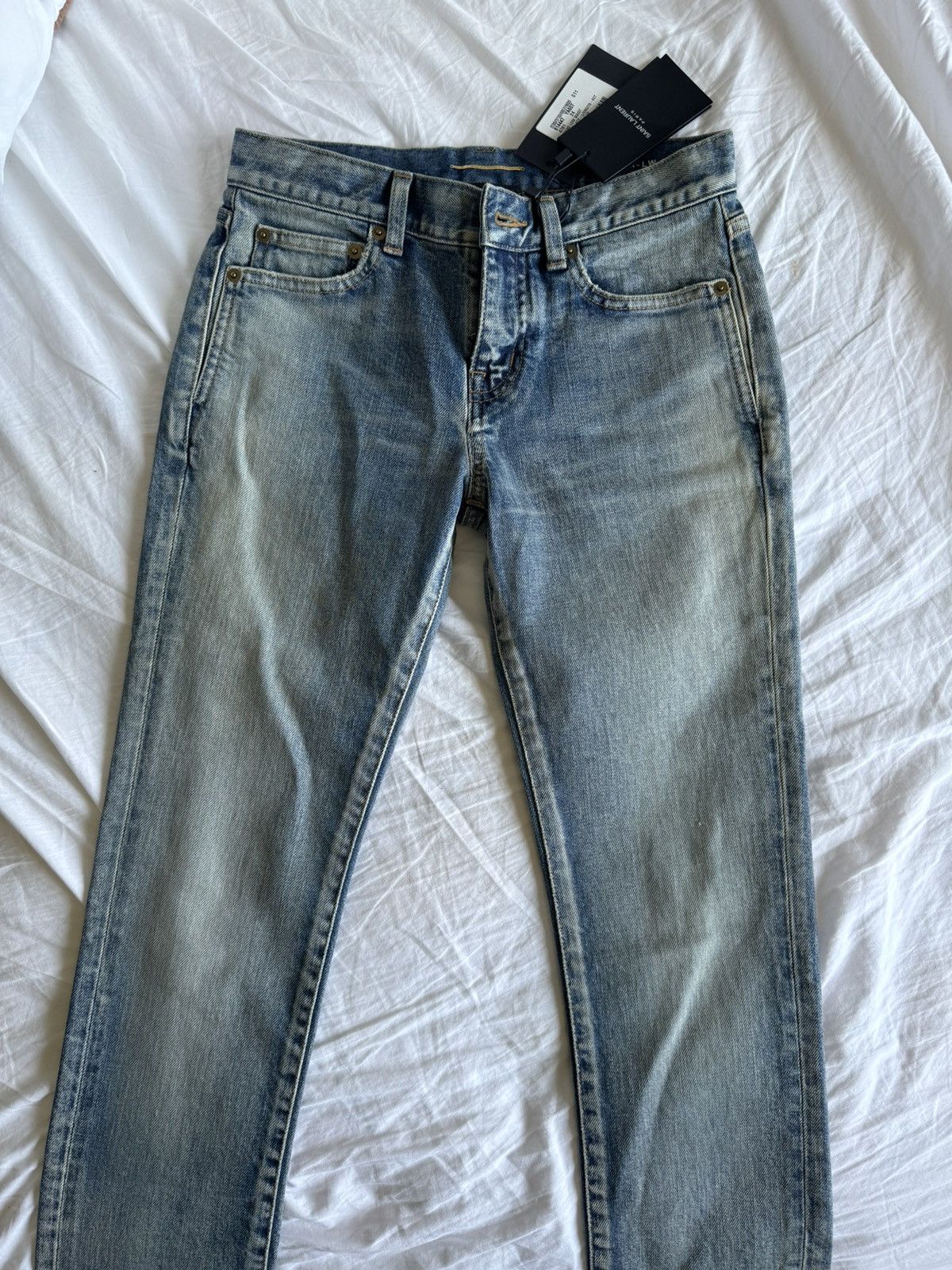 Saint Laurent Paris × Yves Saint Laurent Saint Laurent Skinny Jeans Size 24" / US 00 / IT 34 - 2 Thumbnail