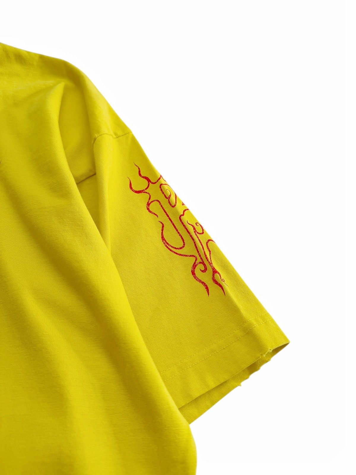 Balenciaga Darkwave Vintage Jersey Yellow Flame Shirt Size US M / EU 48-50 / 2 - 5 Thumbnail