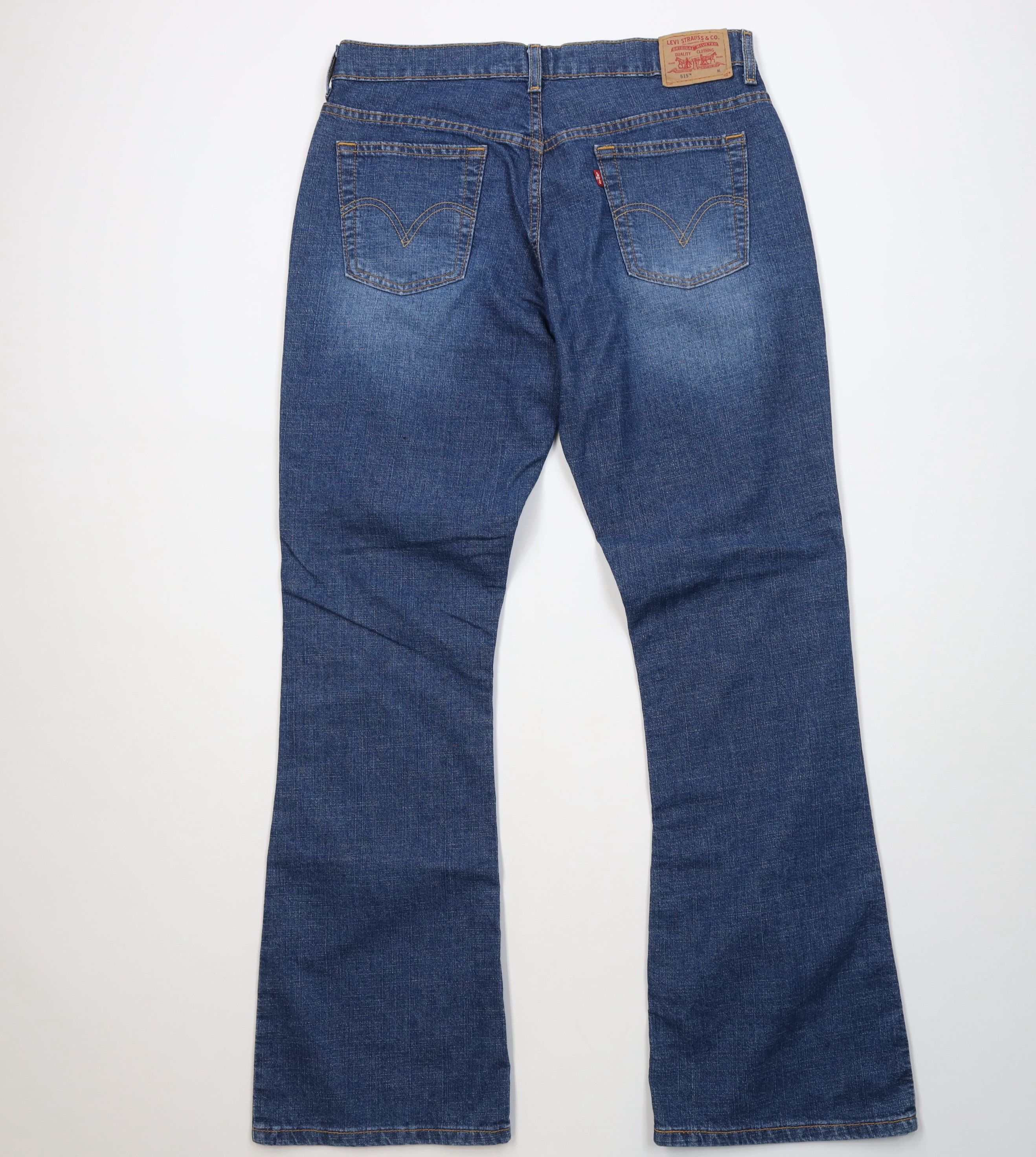 Levi's Vintage Y2K 2004 Levis 515 Flared Wide Leg Boot Cut Jeans Size 34" / US 12 / IT 48 - 10 Thumbnail