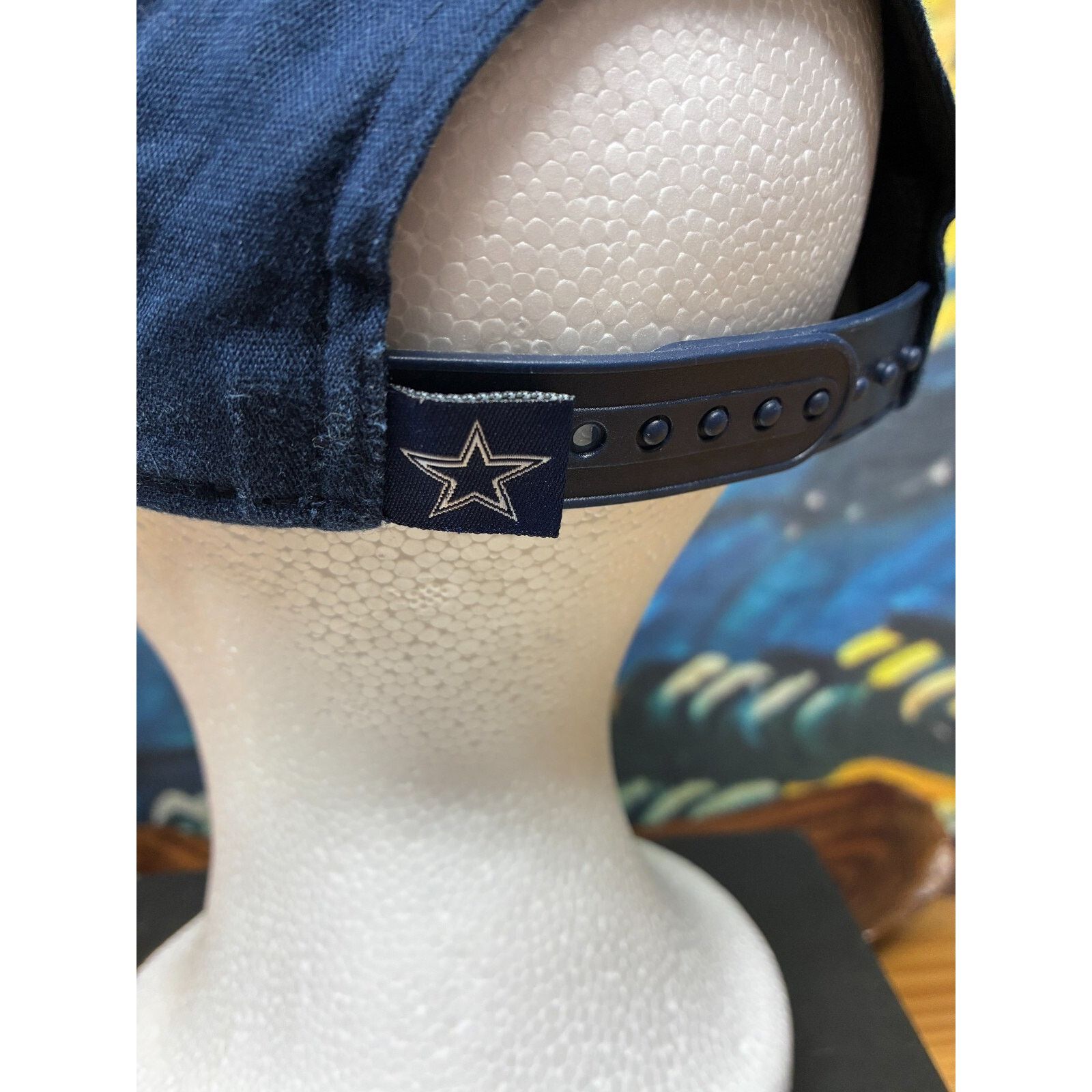 New Era DAL Dallas Cowboys NFL Hat – New Era Stretch Fit Cap, Navy Size ONE SIZE - 6 Thumbnail