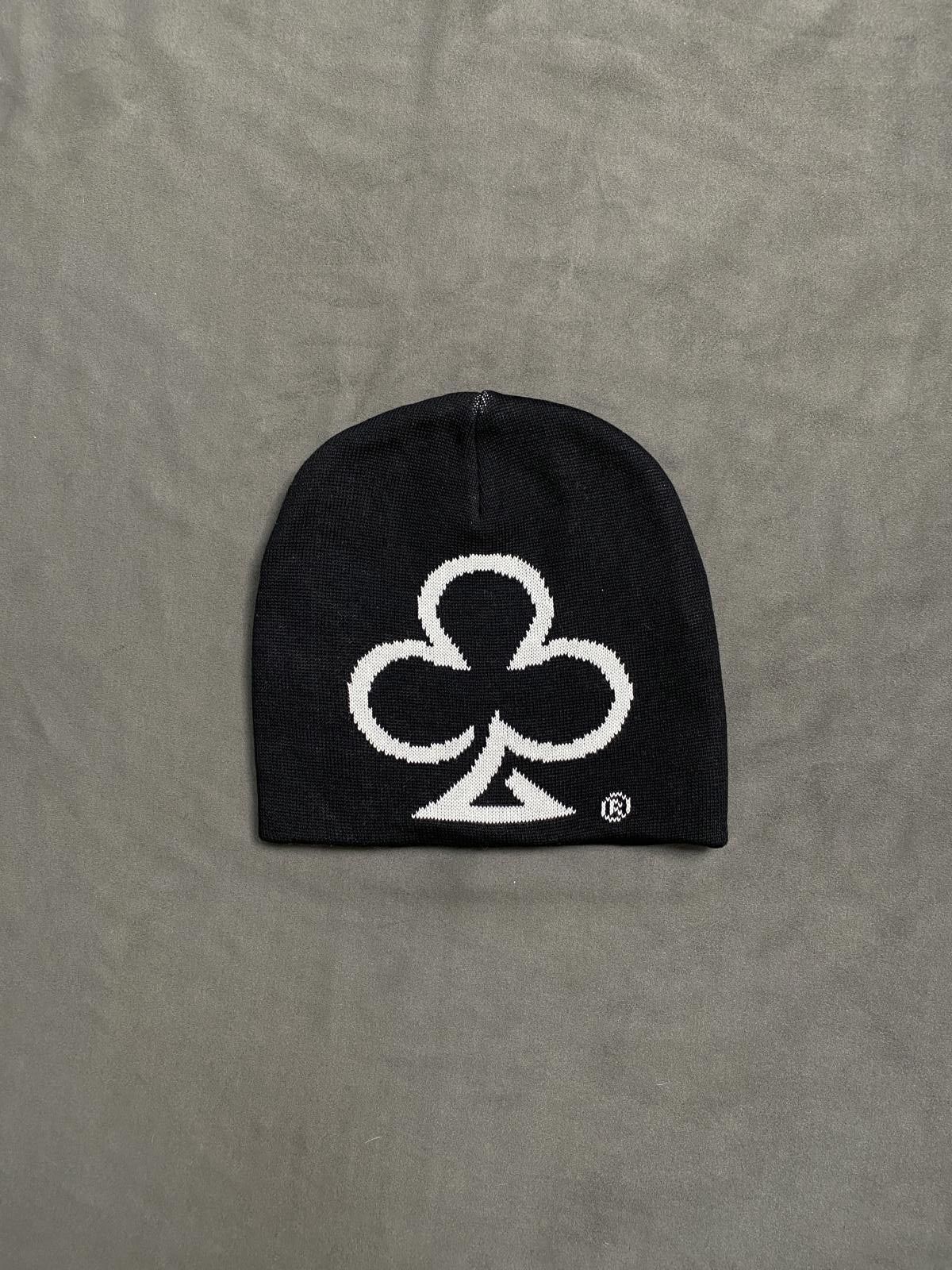 Japanese Brand The Loyalty Club Graphic No Cuff Knit Skull Cap Black Beanie Size ONE SIZE - 1 Thumbnail