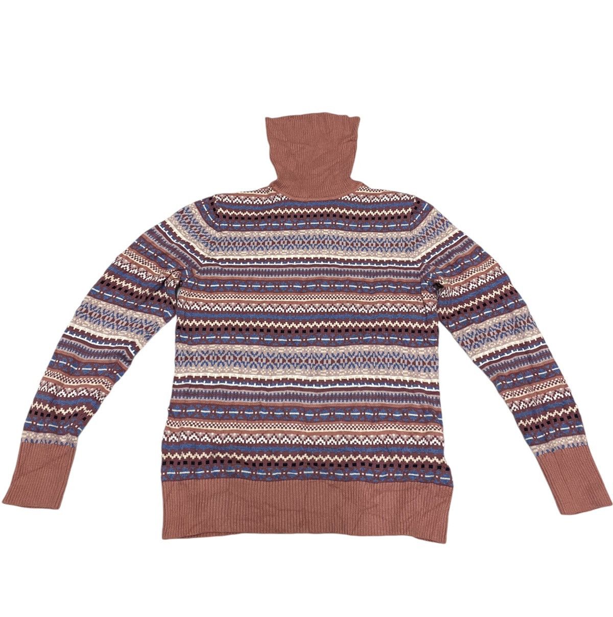 L.L. Bean L.L. Bean Navajo Inspired Turtle Neck Knit Sweater (C3) Size US S / EU 44-46 / 1 - 3 Thumbnail