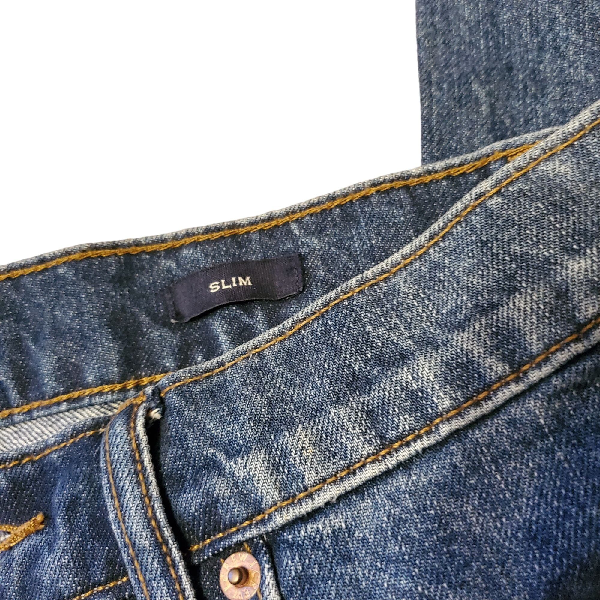 J.Crew J Crew Mens 30x32 Blue Jeans Pants Slim NWT Rigid Actual 32x Size US 30 / EU 46 - 7 Thumbnail