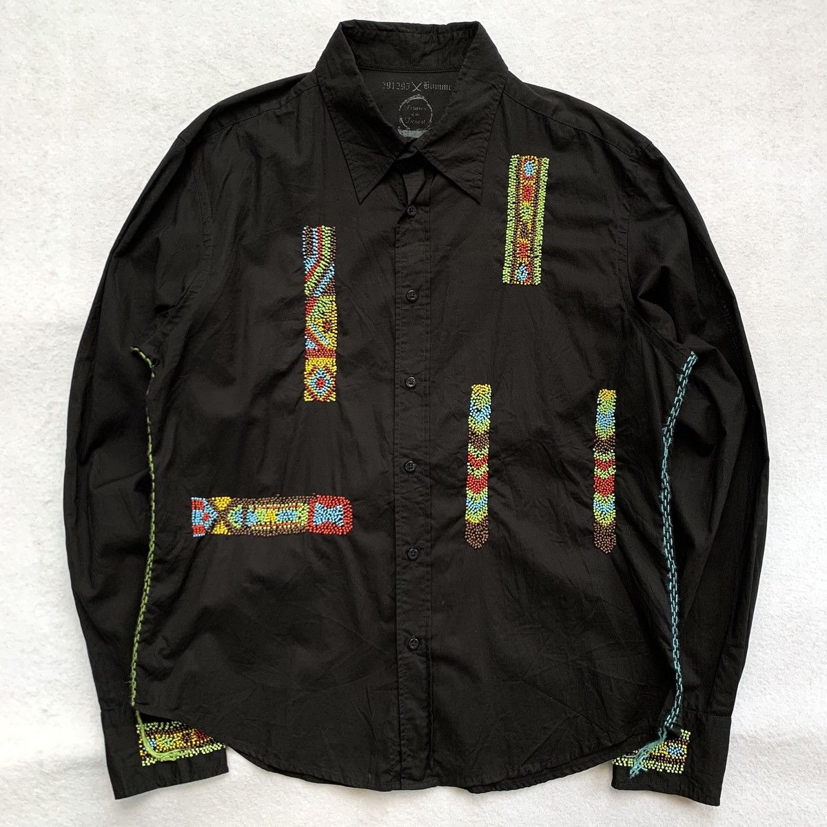 291295=Homme 291295=HOMME "Pirates of the Desert" Peas Embroidered Shirt Size US L / EU 52-54 / 3 - 1 Thumbnail