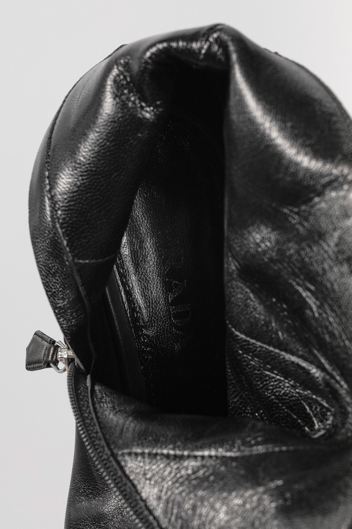 Prada Prada Black Leather Block-Heel Ankle Boots Size US 8.5 / IT 38.5 - 10 Thumbnail