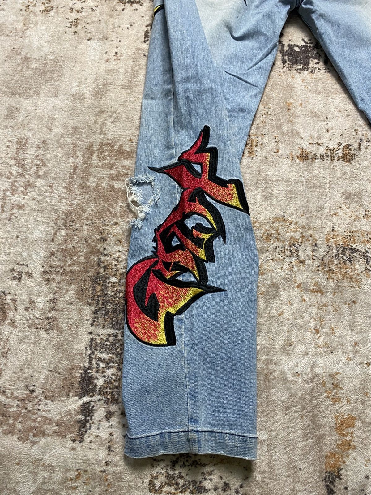 Acne Studios Insane Japanese Brand Y2k Baggy Denim Size US 31 - 13 Thumbnail