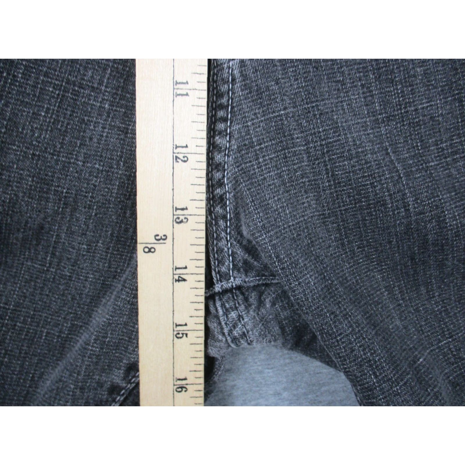 Vintage Evolution Jeans Men’s 42x32 Black Dark Wash Baggy Wide Leg Denim Relaxed 42 32 Inseam 42in Dark Wash Mens Jeans Size US 42 / EU 58 - 5 Thumbnail