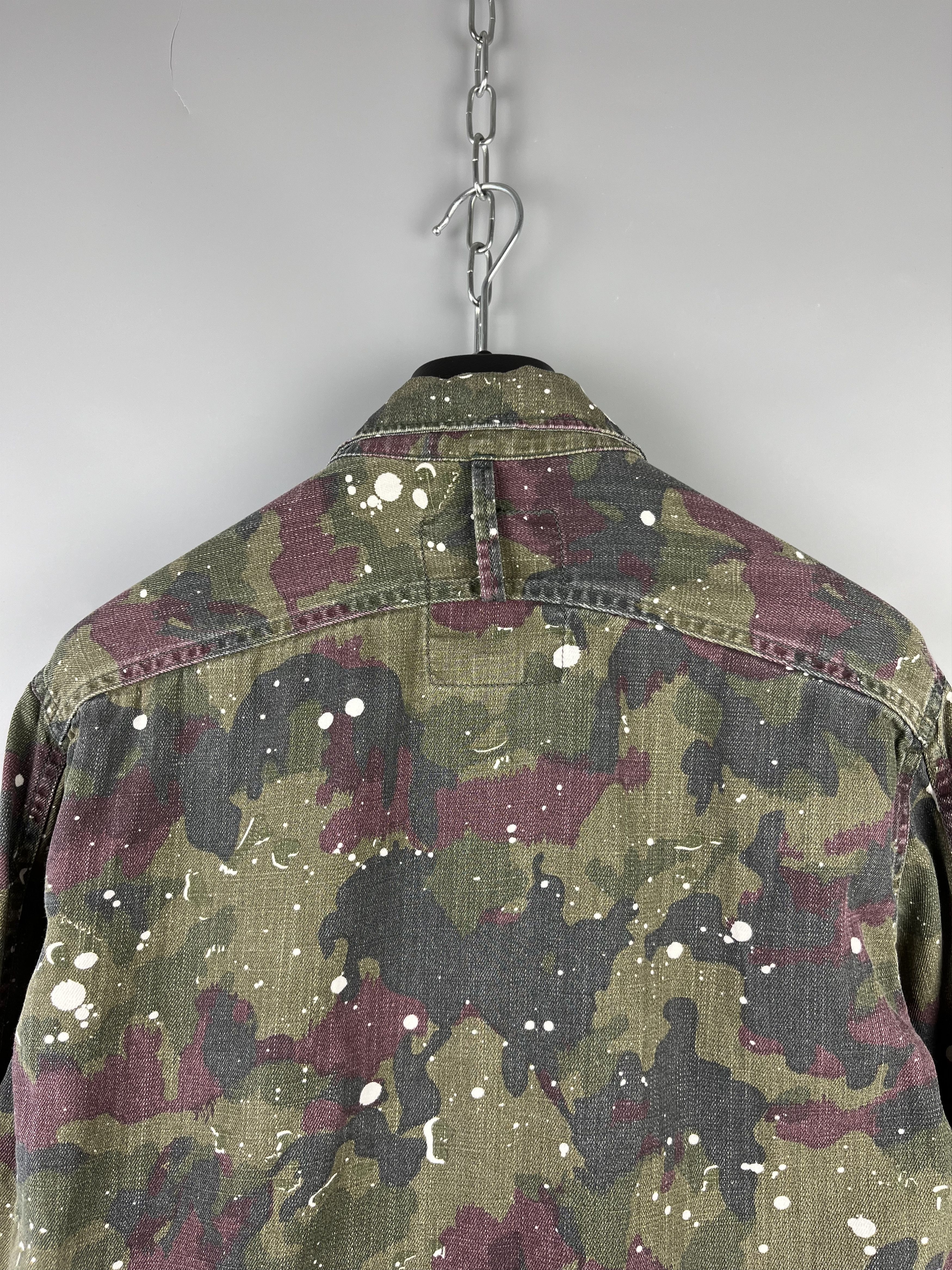 G-Star G Star Raw Painted Zip Casual Long Sleeve Shirt Size US M / EU 48-50 / 2 - 11 Thumbnail