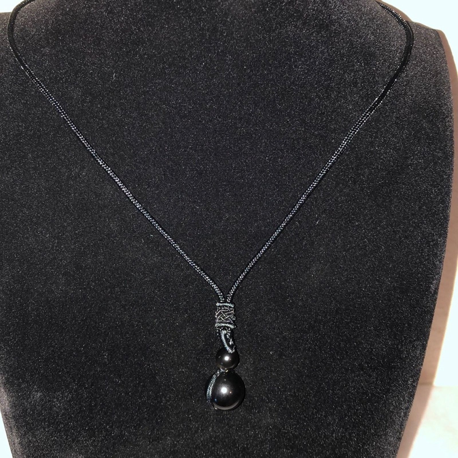 Other PU Leather Adjustable Cord with Ball Necklace Size ONE SIZE - 1 Thumbnail