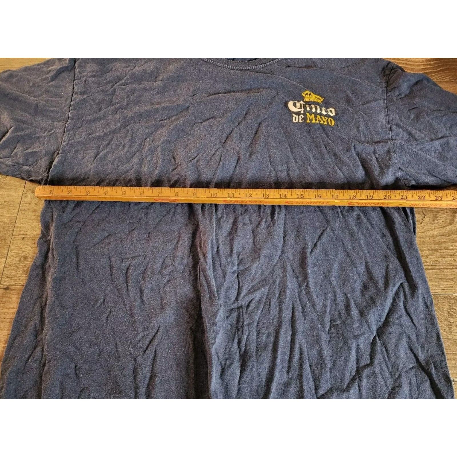 Fruit Of The Loom VINTAGE Fruit of the Loom Mens XL Blue Short Sleeve Graphic Tee Double Sided Cinco De Mayo Beer Mens Size US XL / EU 56 / 4 - 2 Thumbnail