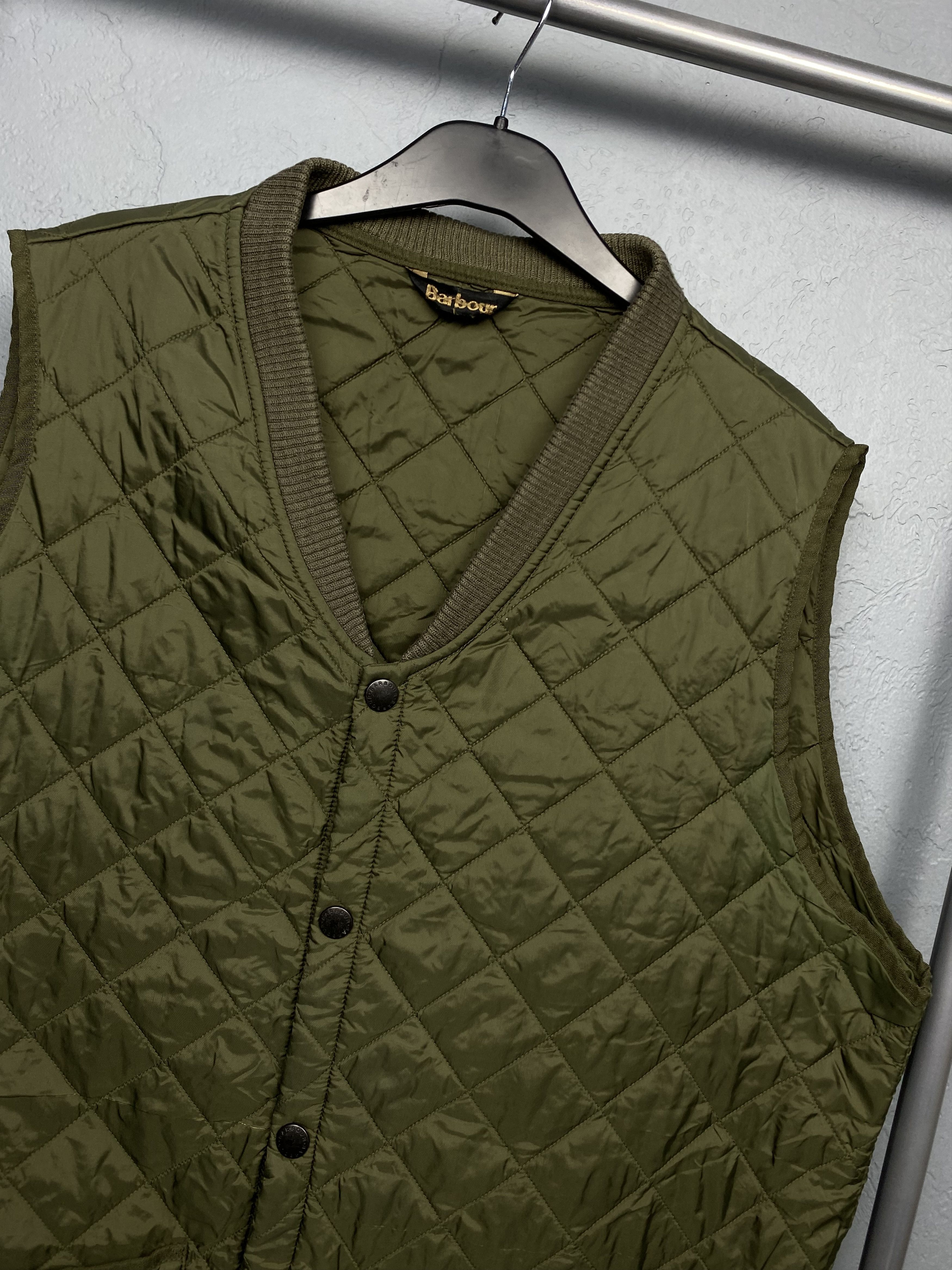 Barbour Barbour Vintage Mens Liddesdale Gilet Quilted Vest Size US XL / EU 56 / 4 - 2 Thumbnail