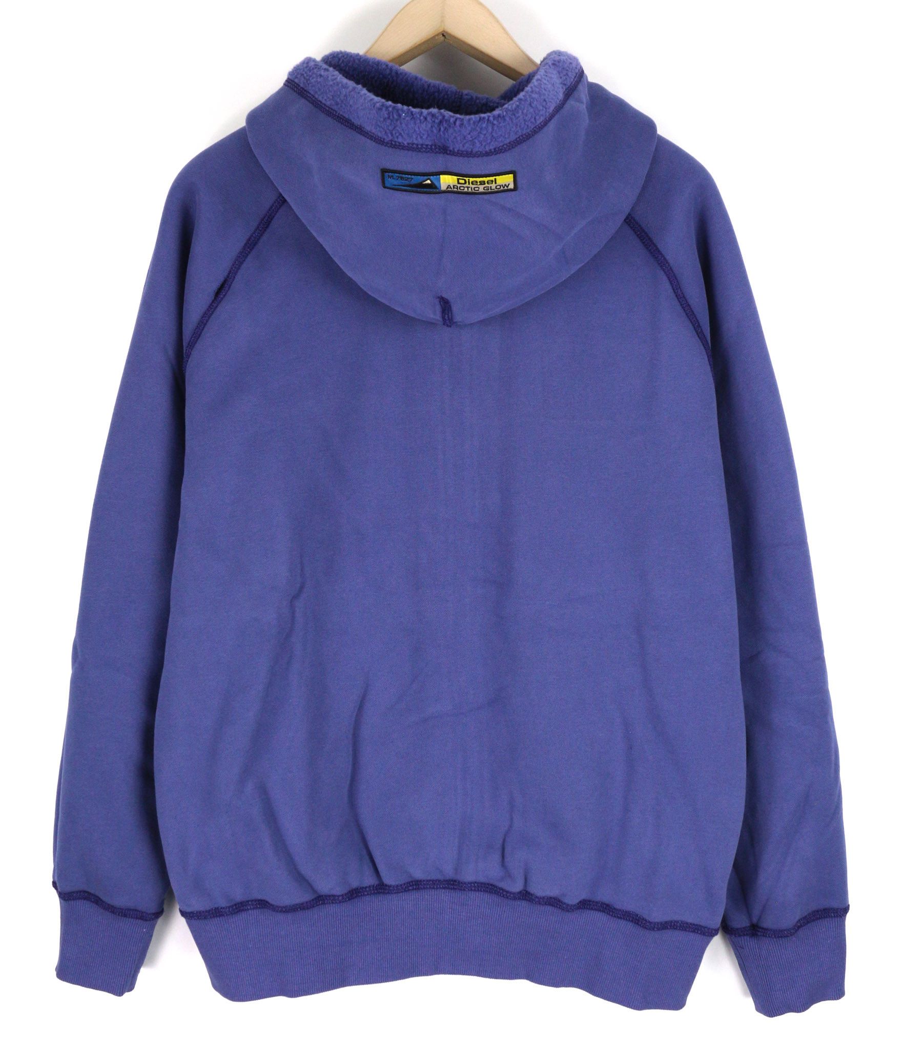 Diesel S-Rummes-Zip-Rev Men Hoodie L Blue RRP€250 Fleece 40113 Size US L / EU 52-54 / 3 - 4 Thumbnail