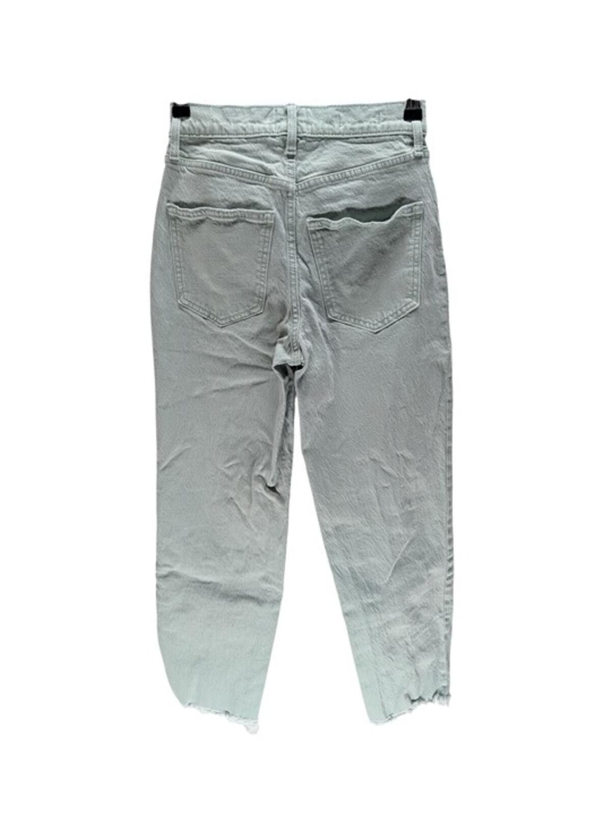 Other Universal Thread Mint Green High-Rise Straight Jeans Raw 0 Size 24" / US 00 / IT 34 - 2 Thumbnail