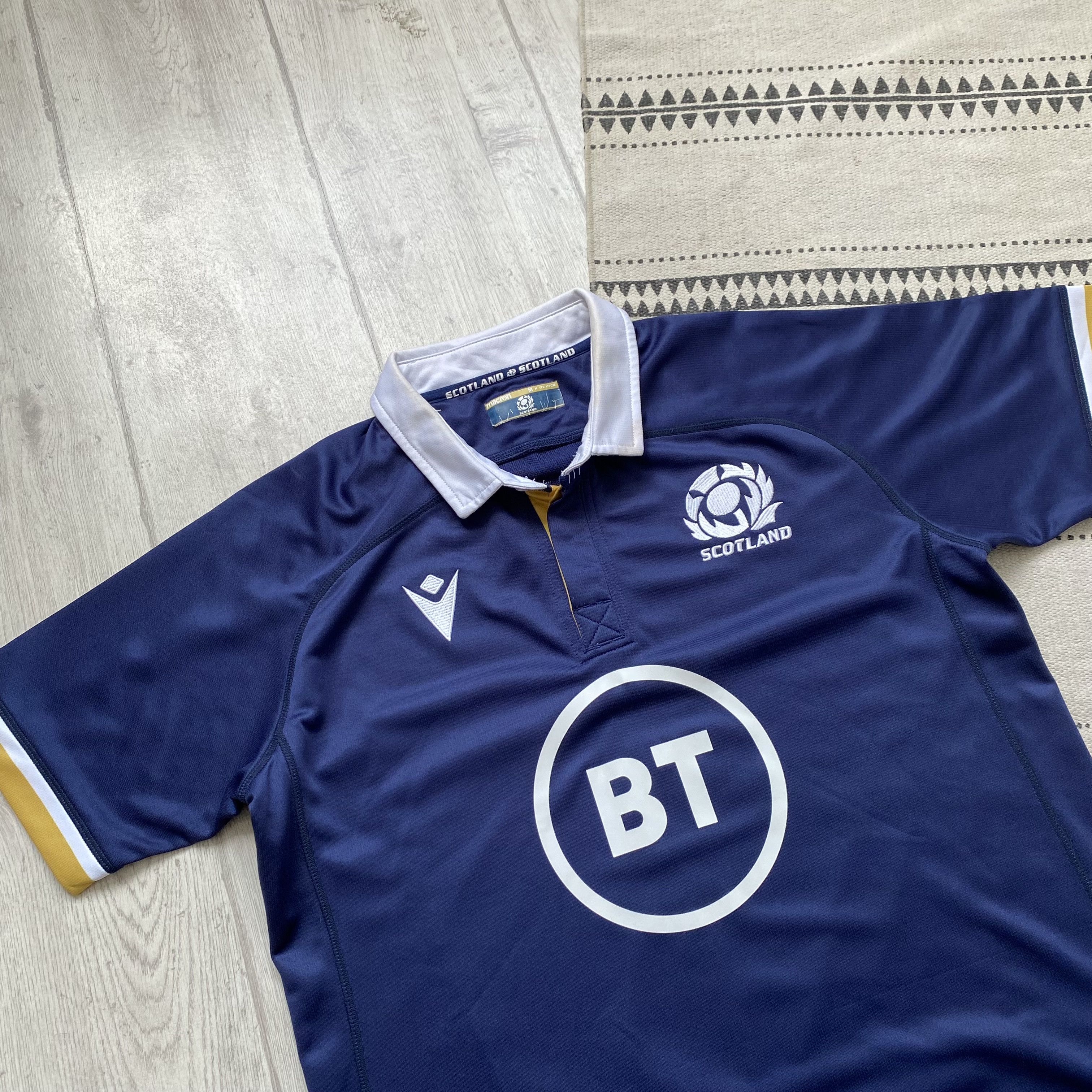 Umbro 🏈 Blockore England Scotland rugby jersey polo tee Drill Size US M / EU 48-50 / 2 - 5 Thumbnail