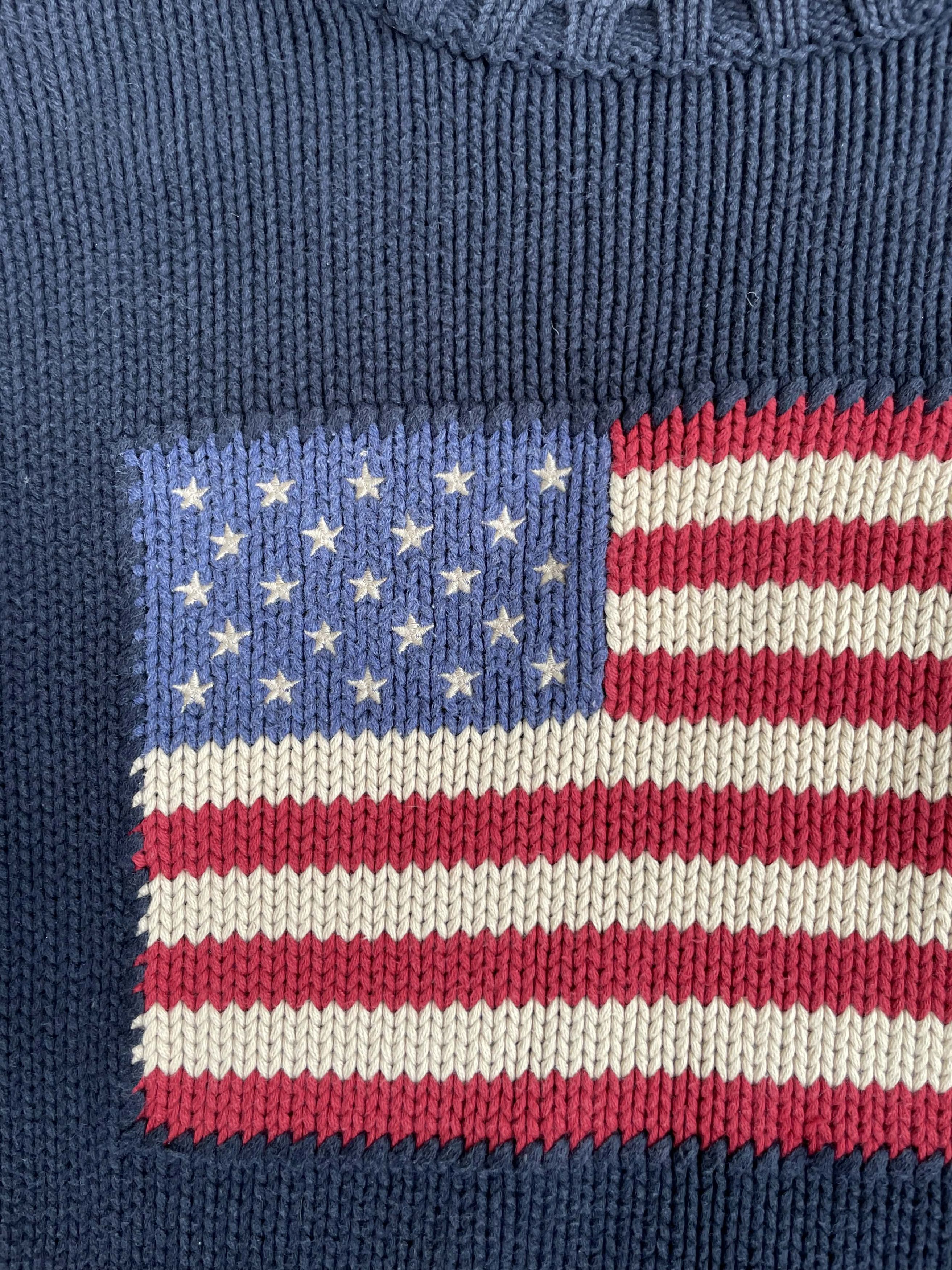 Polo Ralph Lauren Womens Polo Ralph Lauren Jumper USA Knit Flag Made in Japan Size S / US 4 / IT 40 - 4 Thumbnail