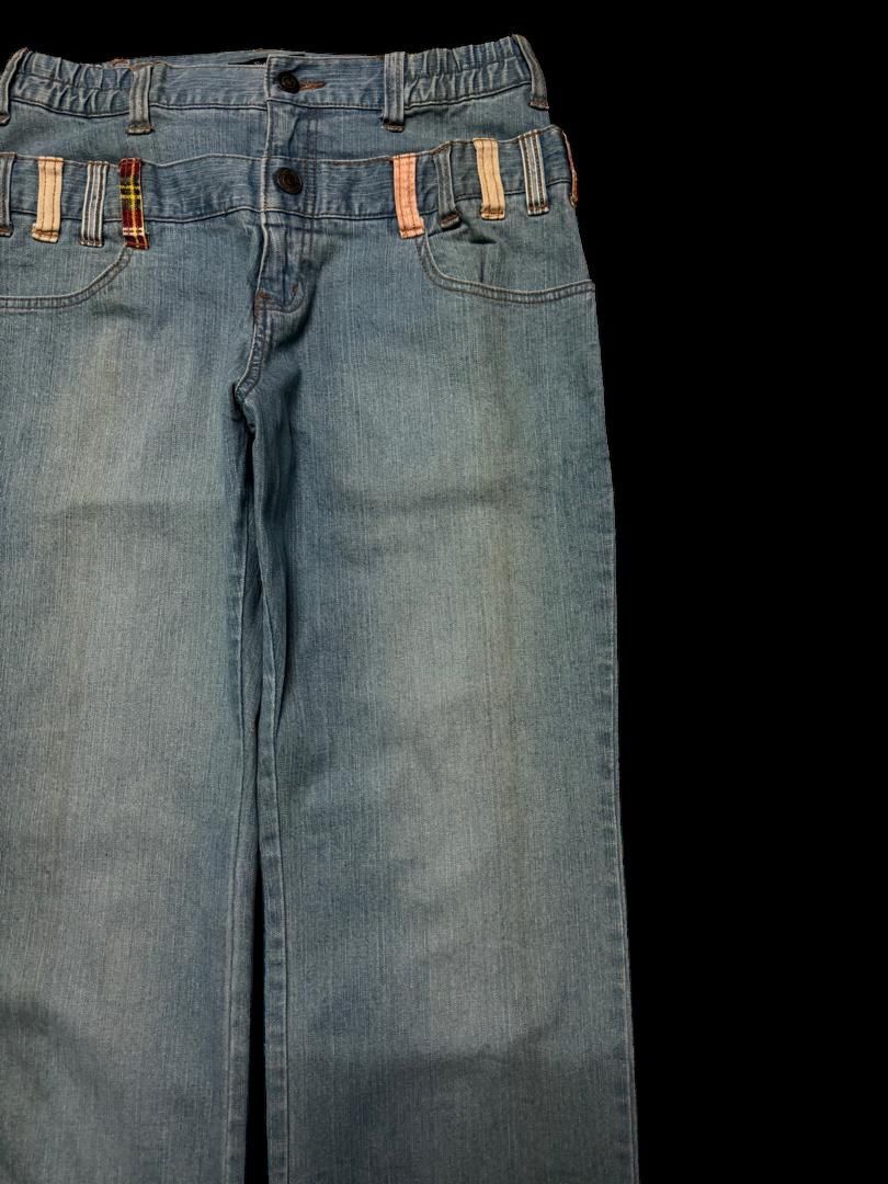 Tornado Mart Sick Japanese Smile Land Double Waist Rusty Mudwash Baggy Size US 29 - 5 Thumbnail